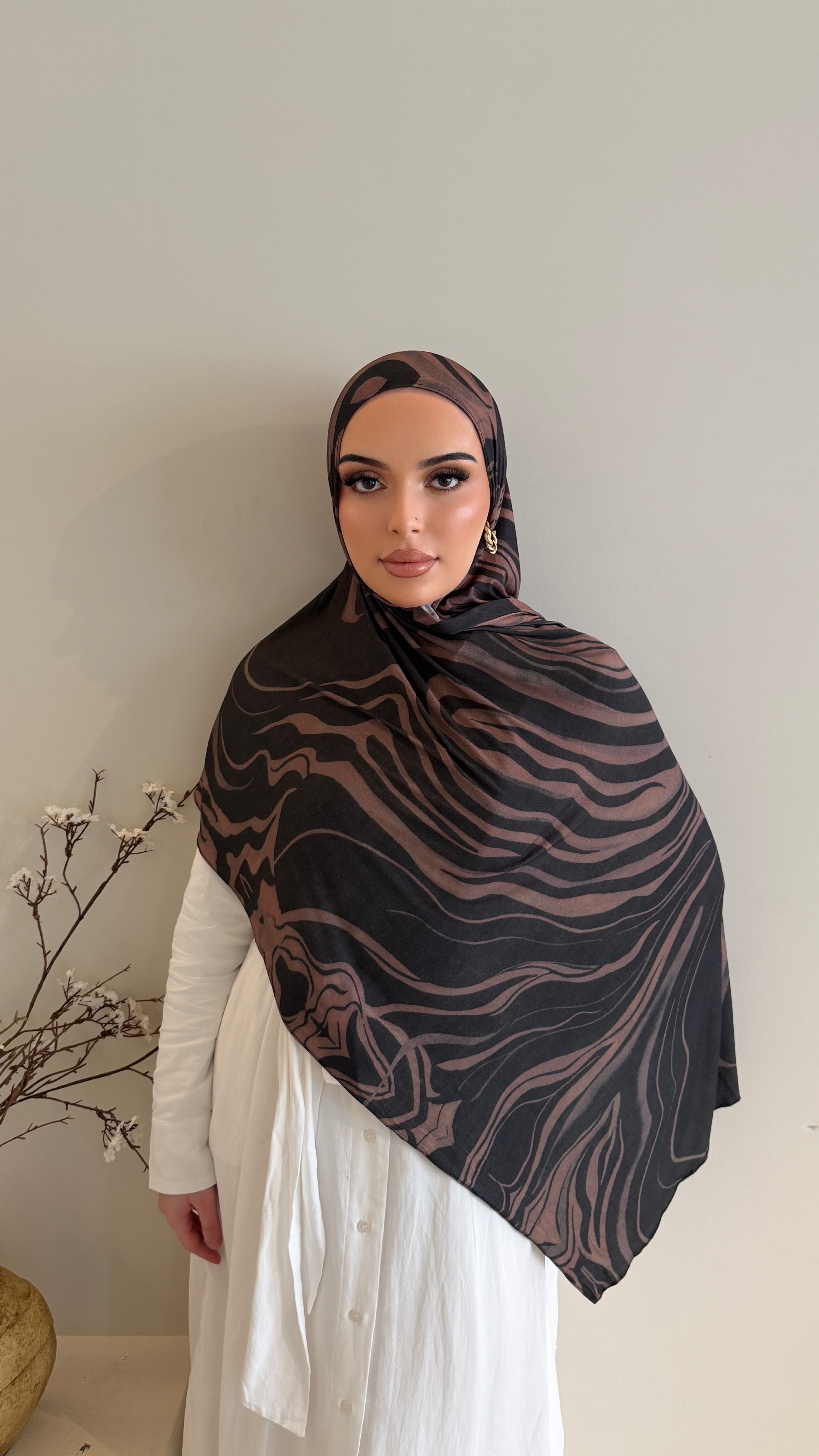 Toffee Swirl - Printed Jersey