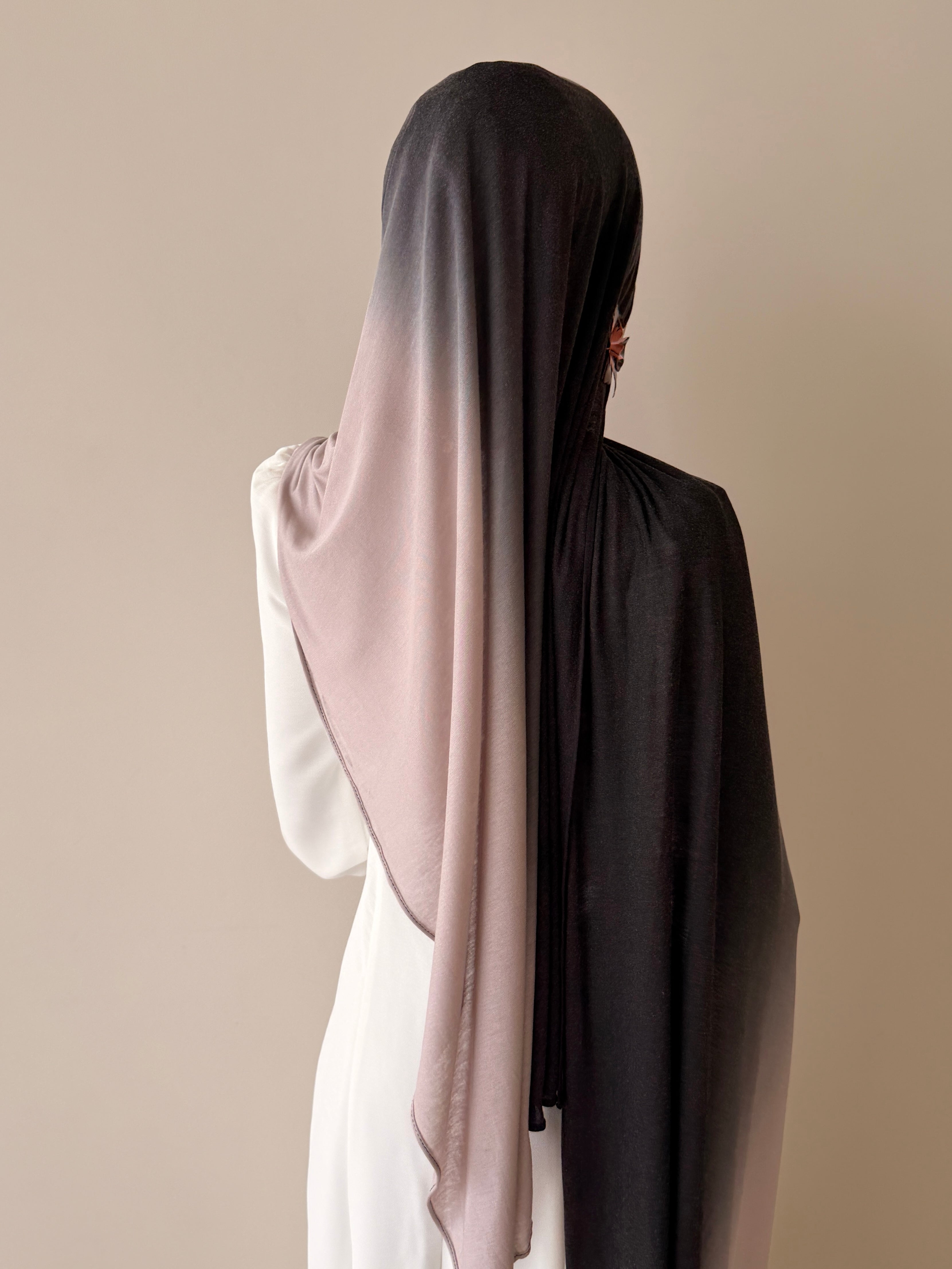 Smoked Pearl Ombré - Printed Jersey