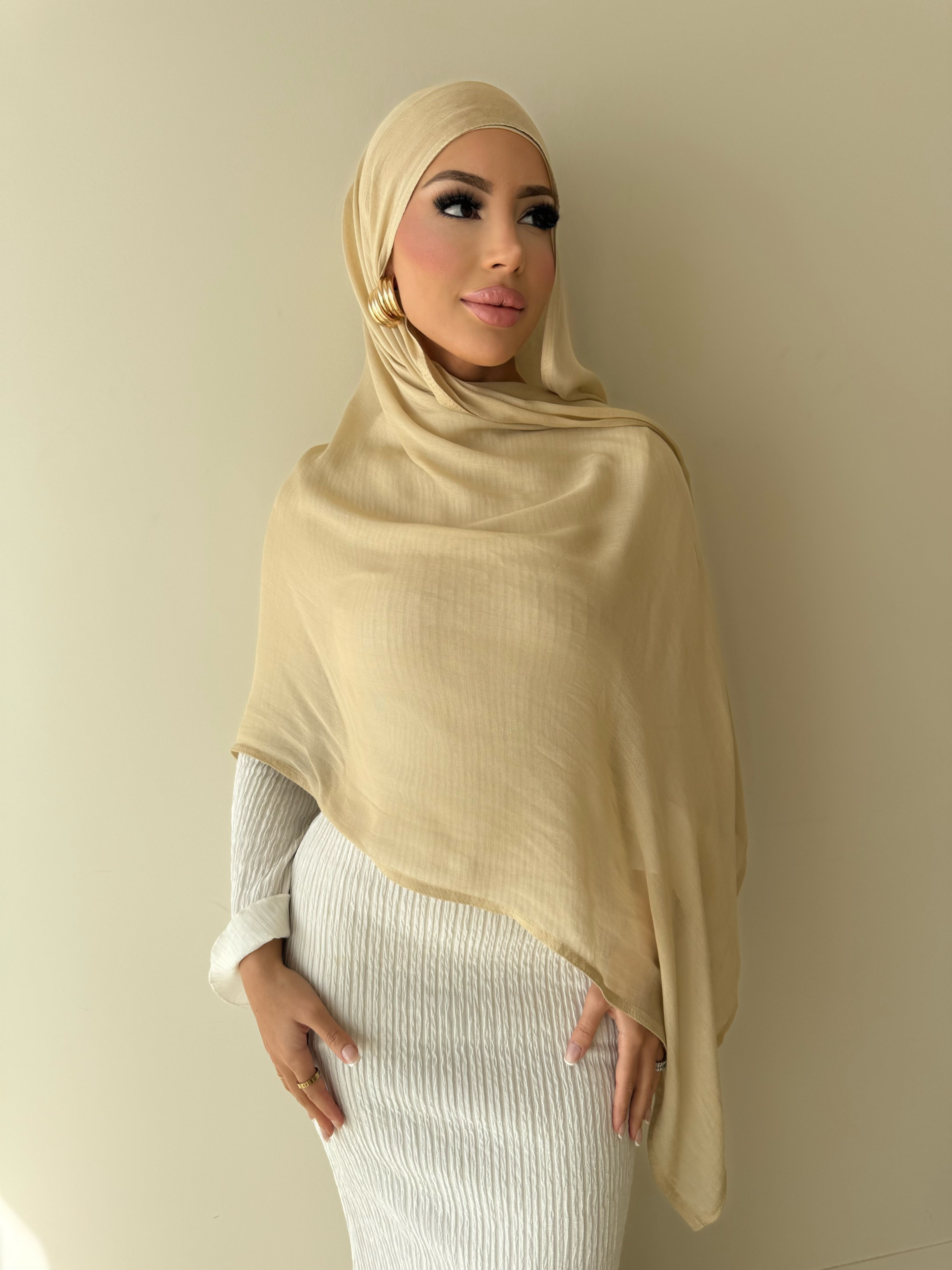 Oat  - Modal Hijab Set