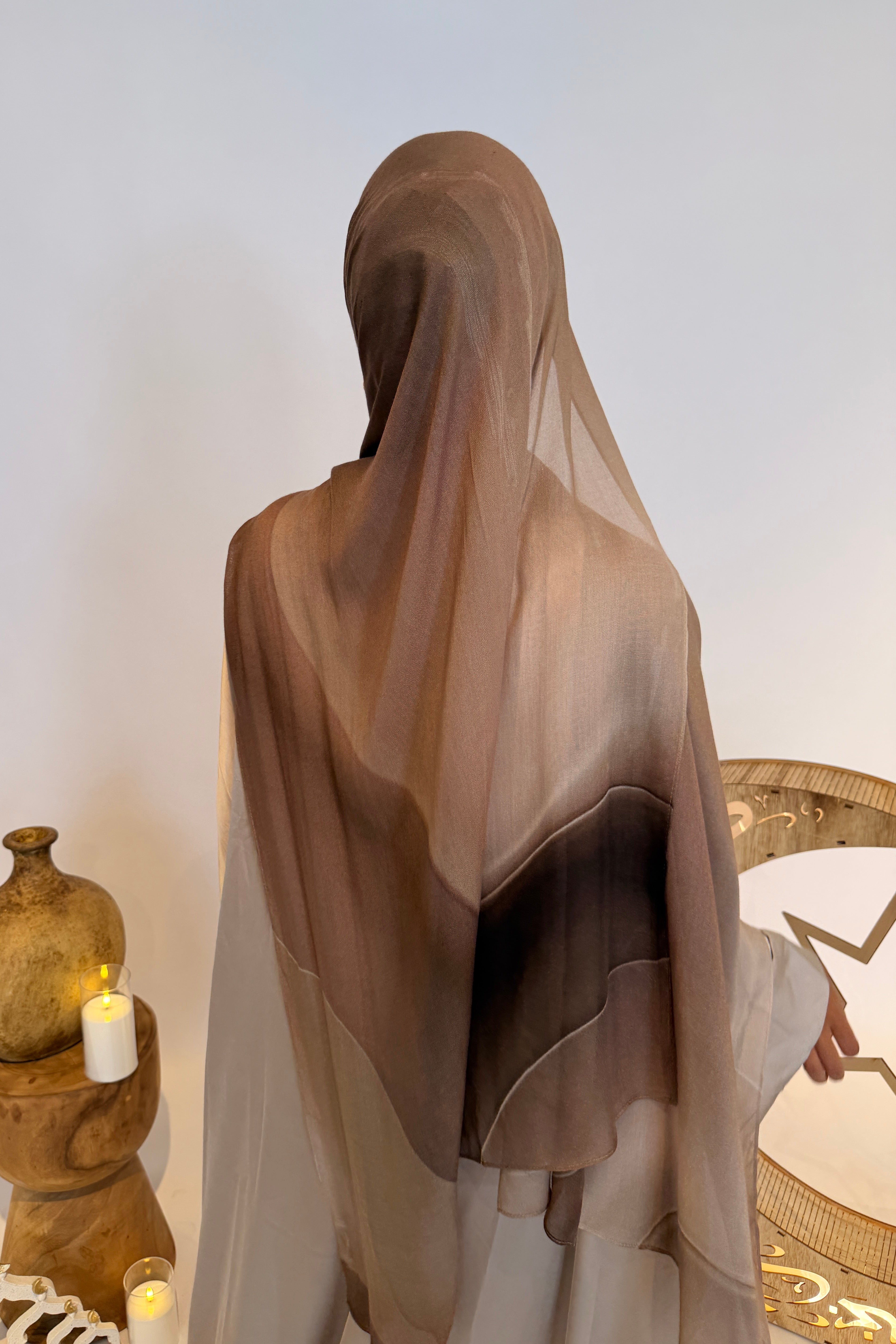 Cocoa Wave - Printed Modal Hijab