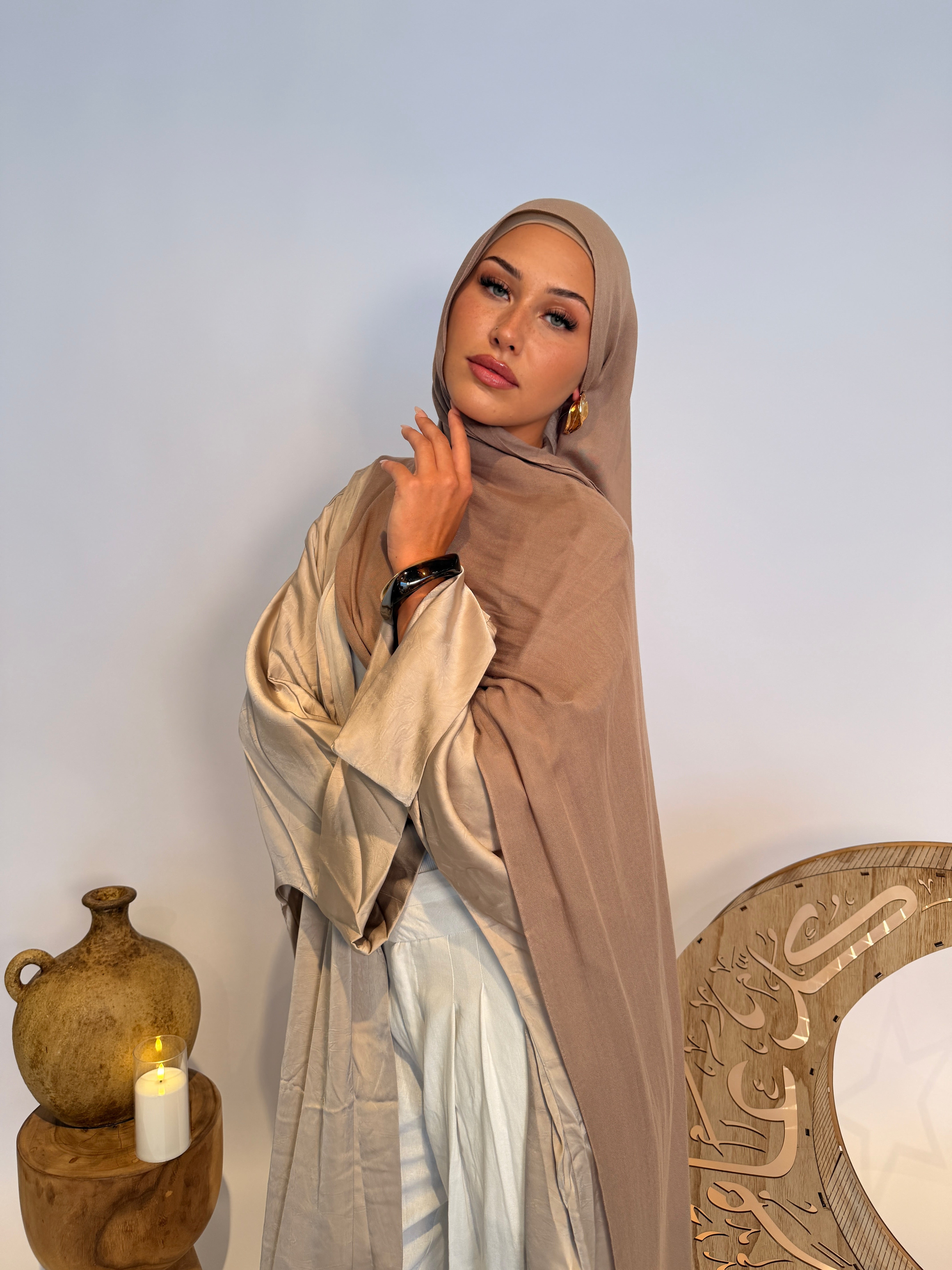Latte - Luxe Modal Hijab Set