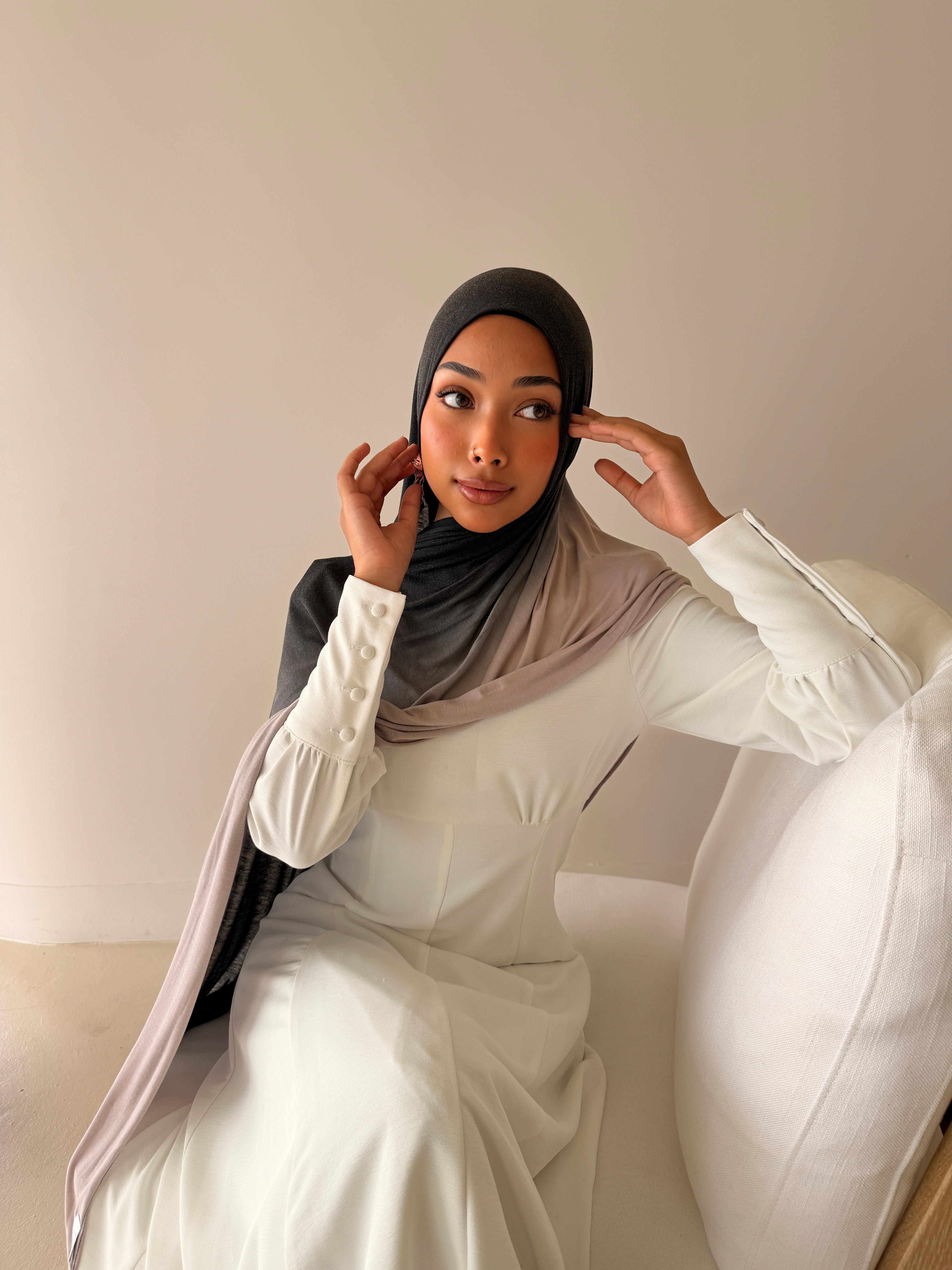 Smoked Pearl - Printed Jersey