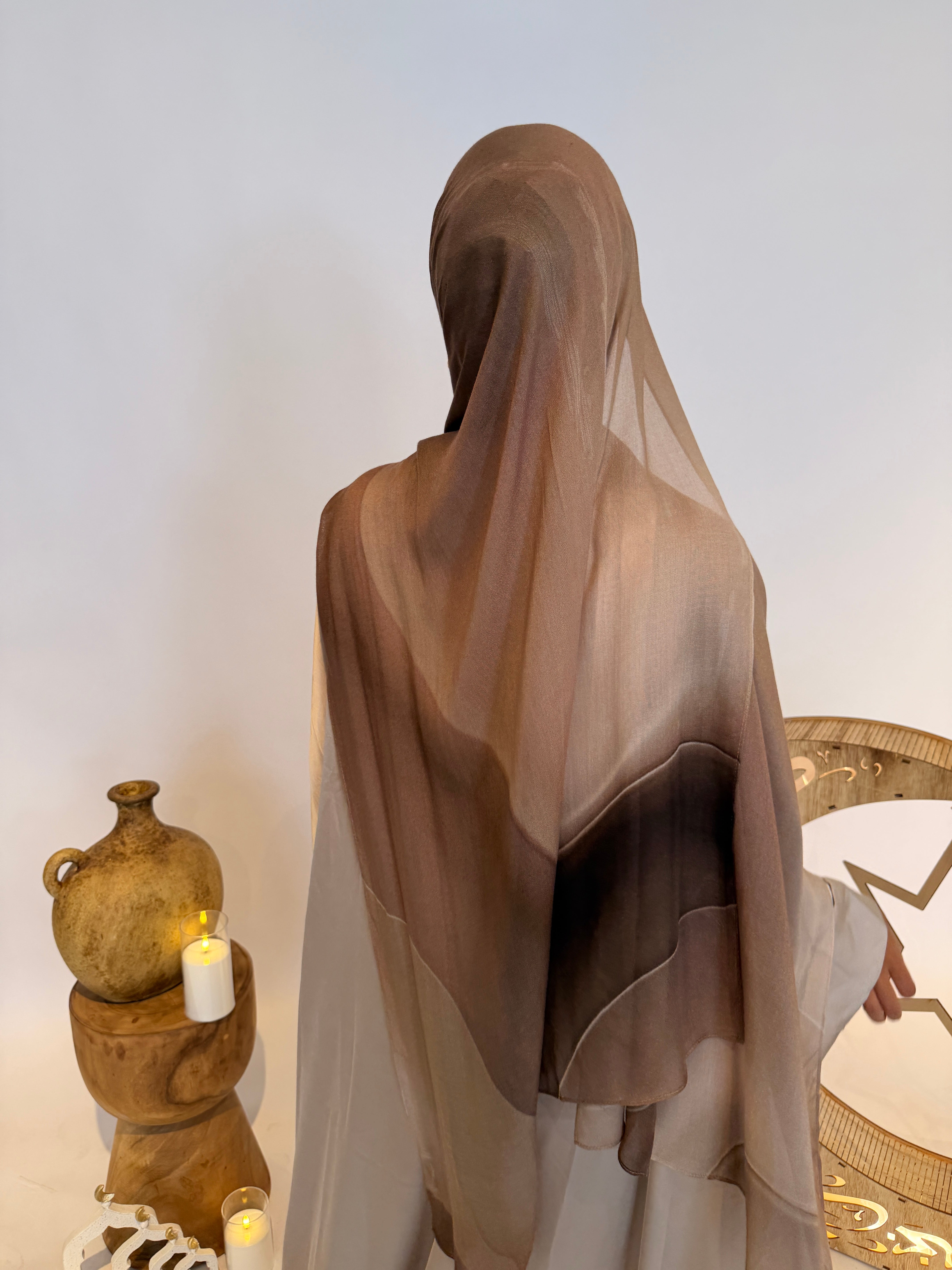 Cocoa Wave - Printed Modal Hijab