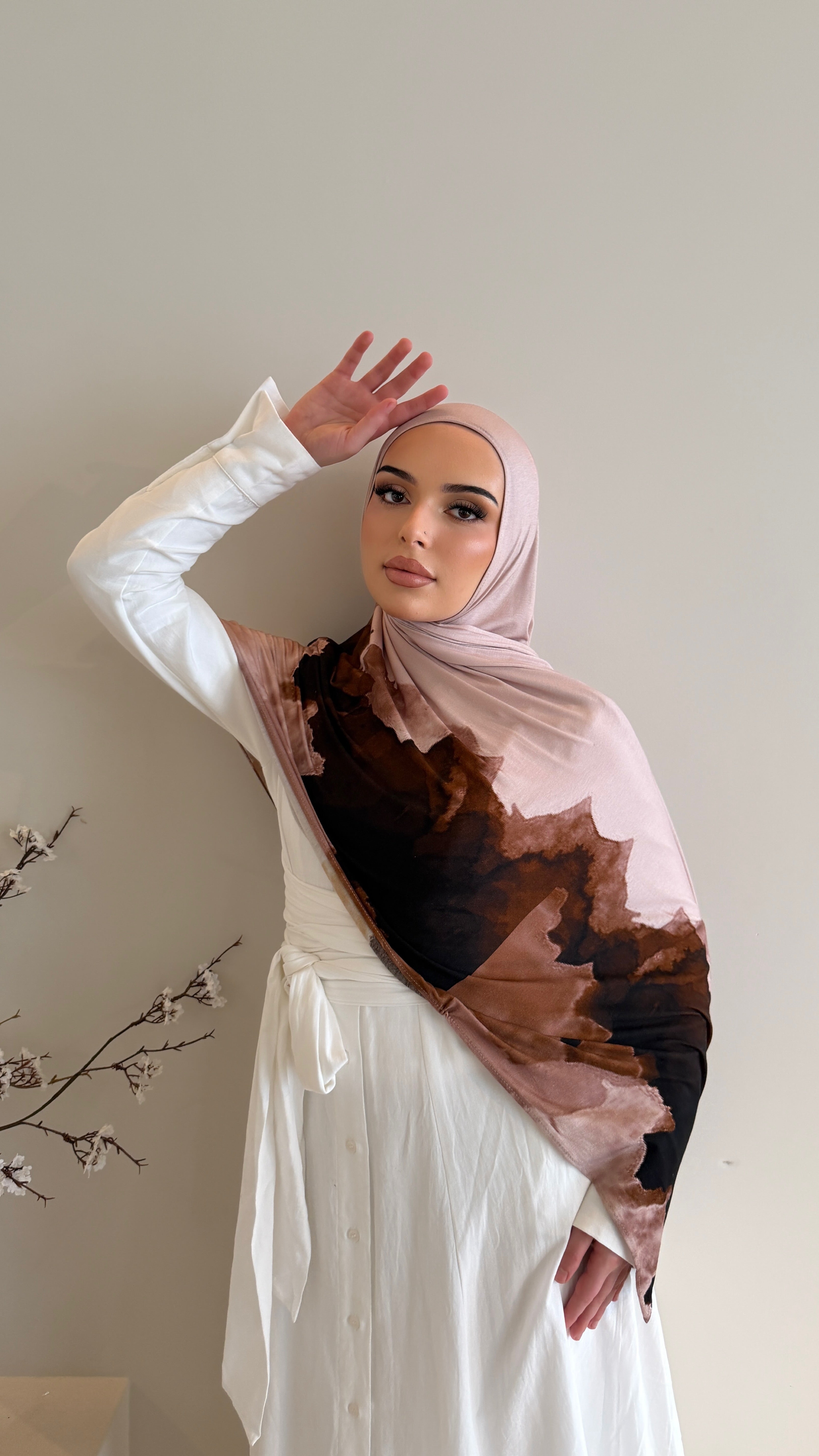Mocha Ink Ombré - Printed Jersey