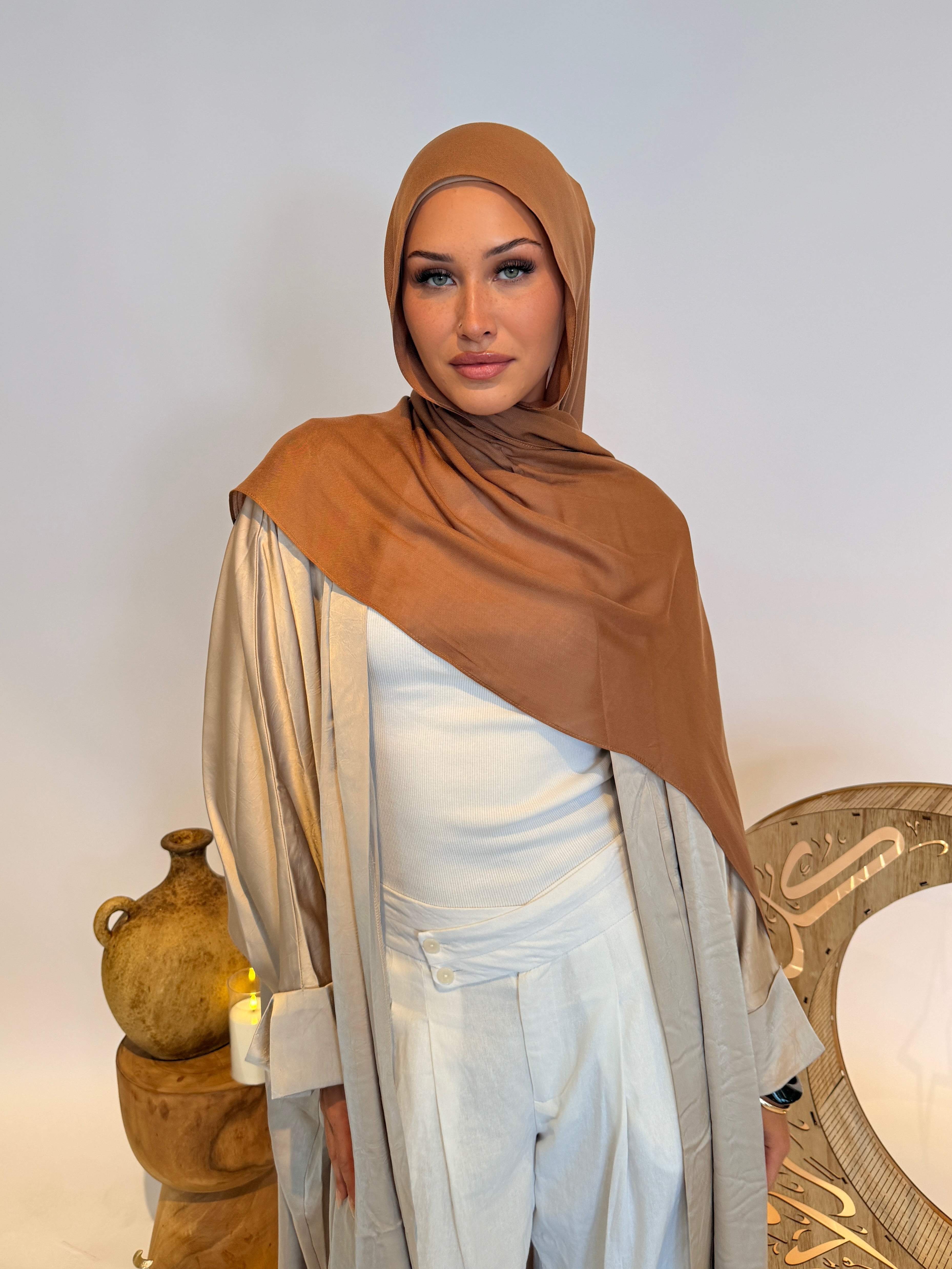 Cinnamon Bun - Luxe Modal Hijab Set