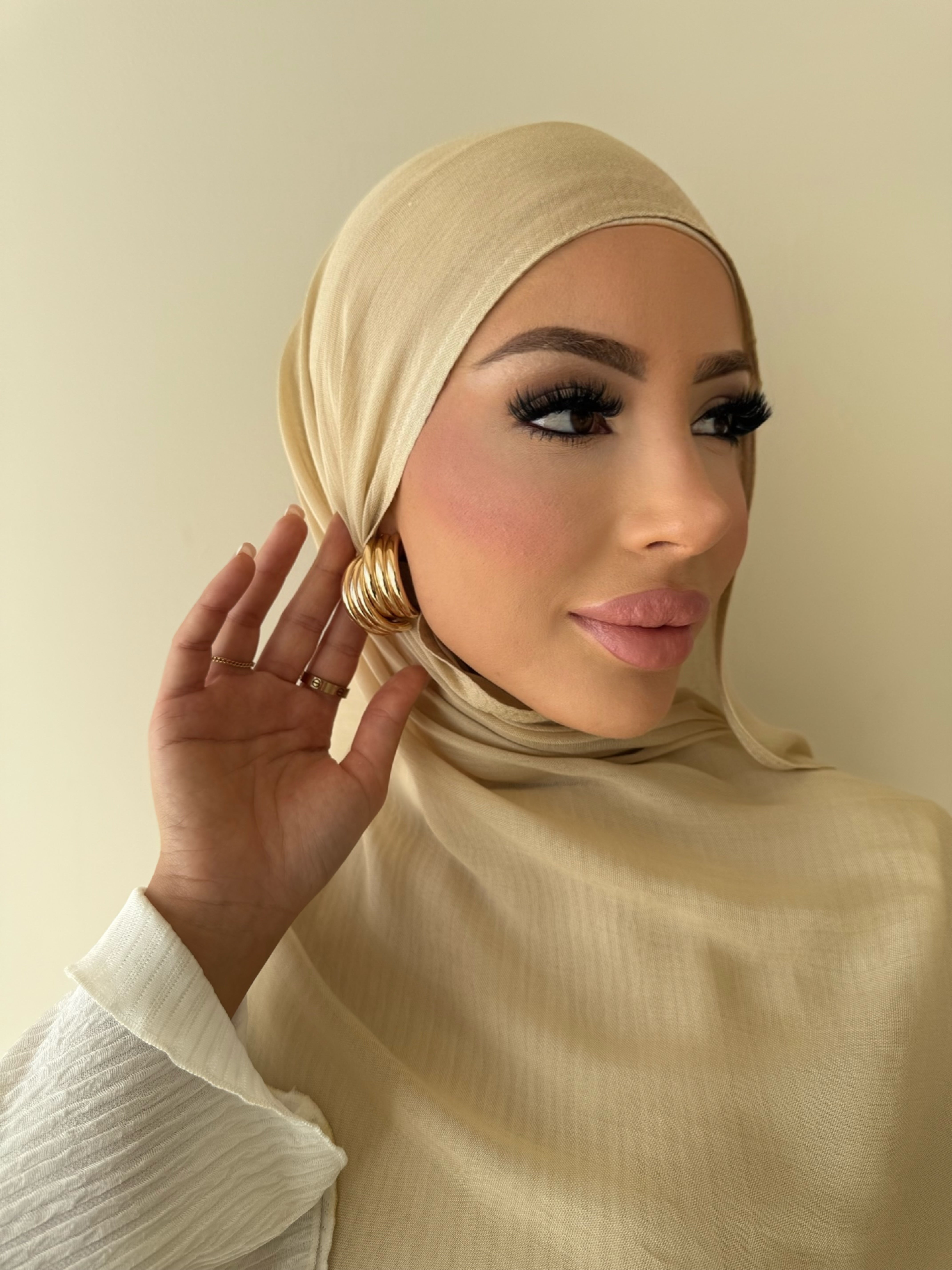 Oat  - Modal Hijab Set