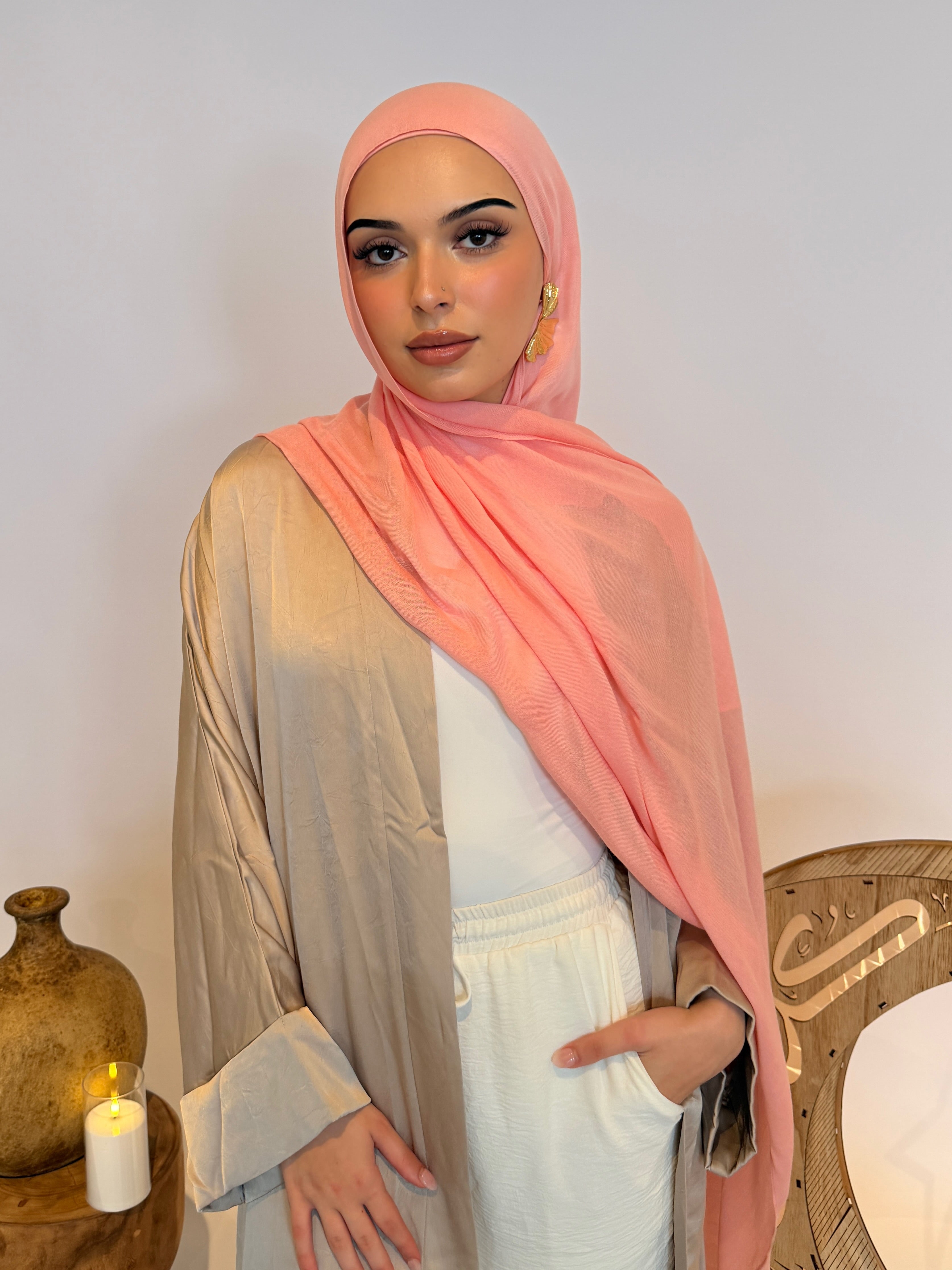 Strawberry Cream - Luxe Modal Hijab Set