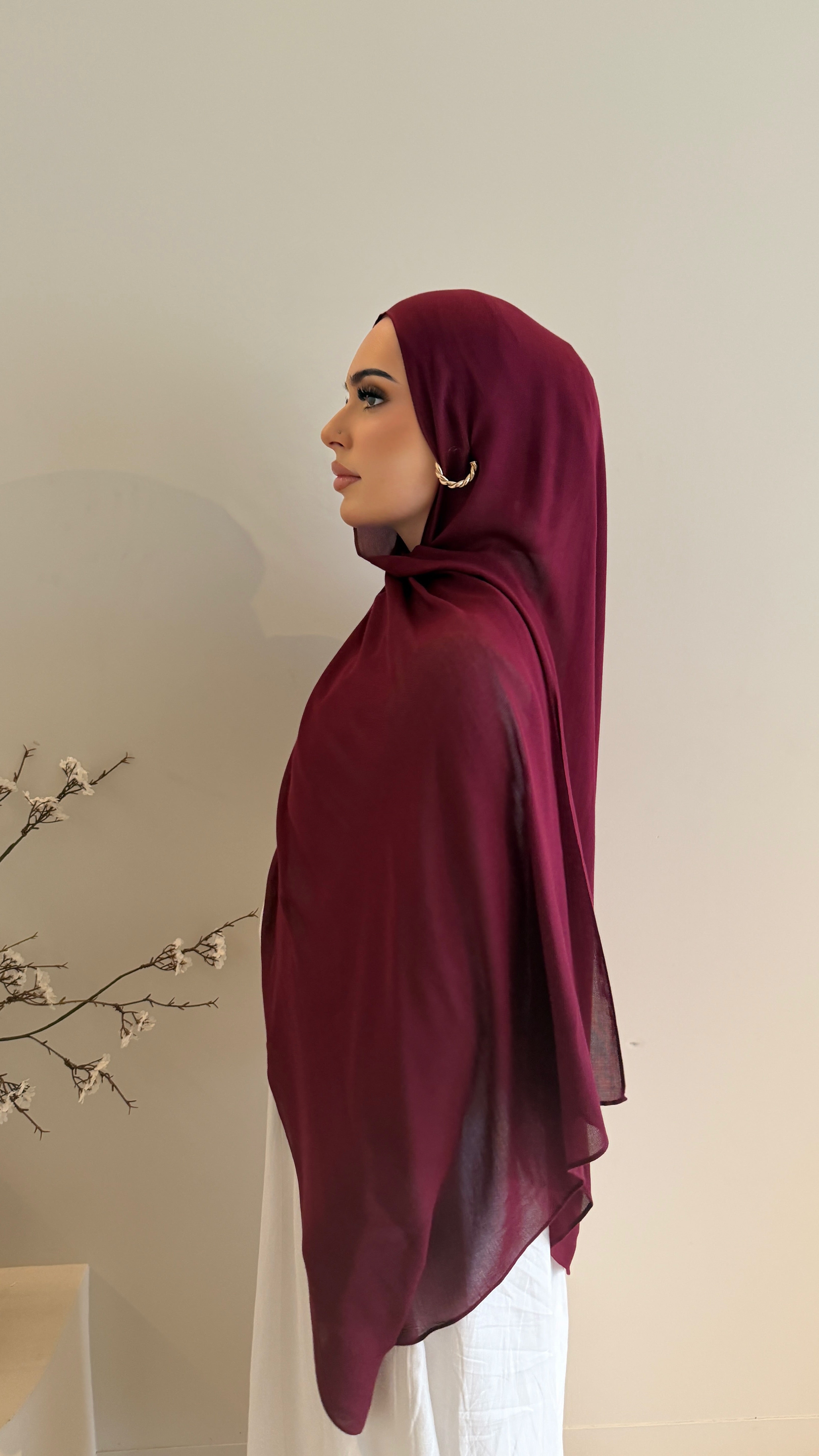 Plum - Luxe Modal Hijab Set