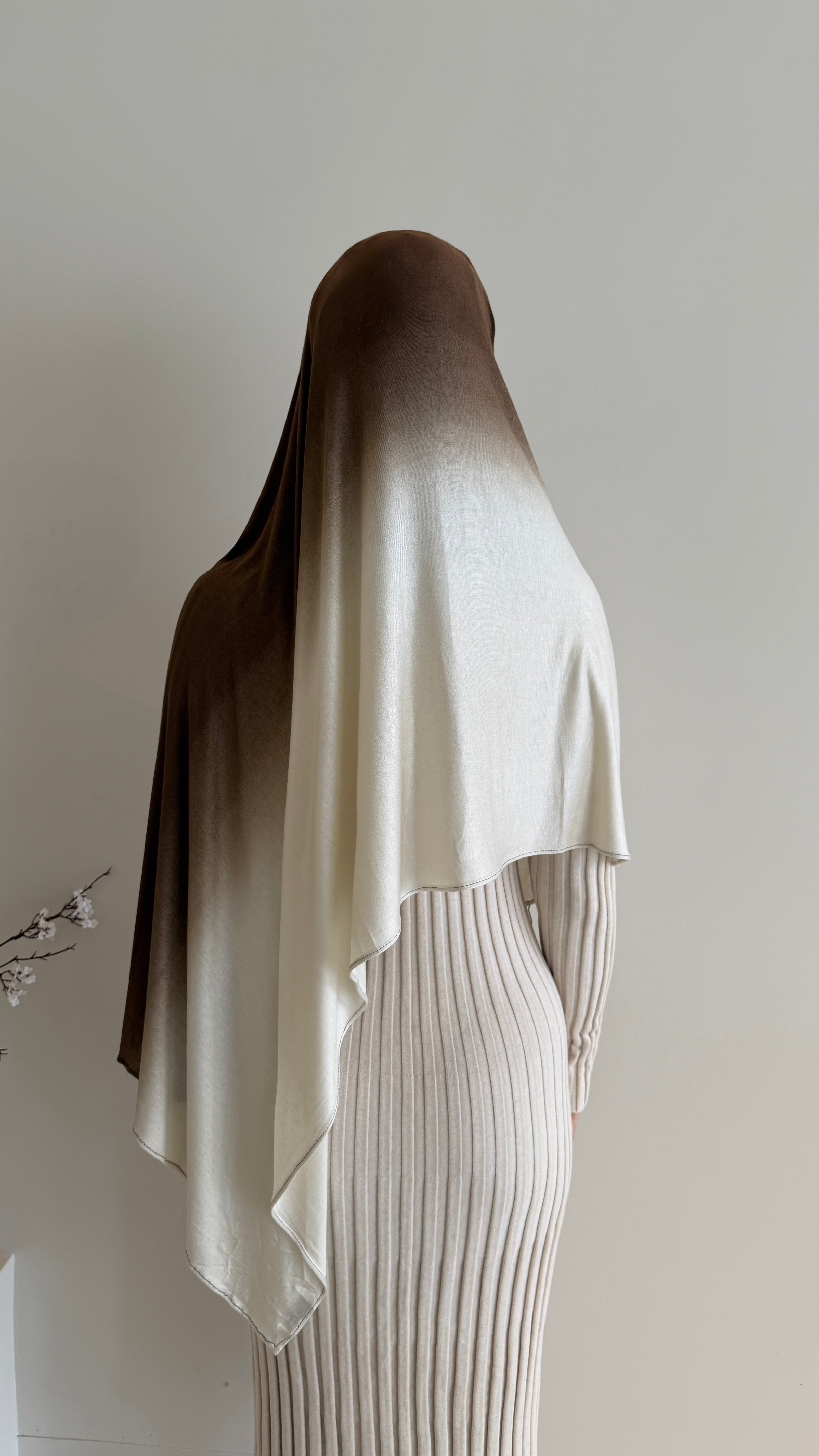 Latte Ombré - Printed Jersey
