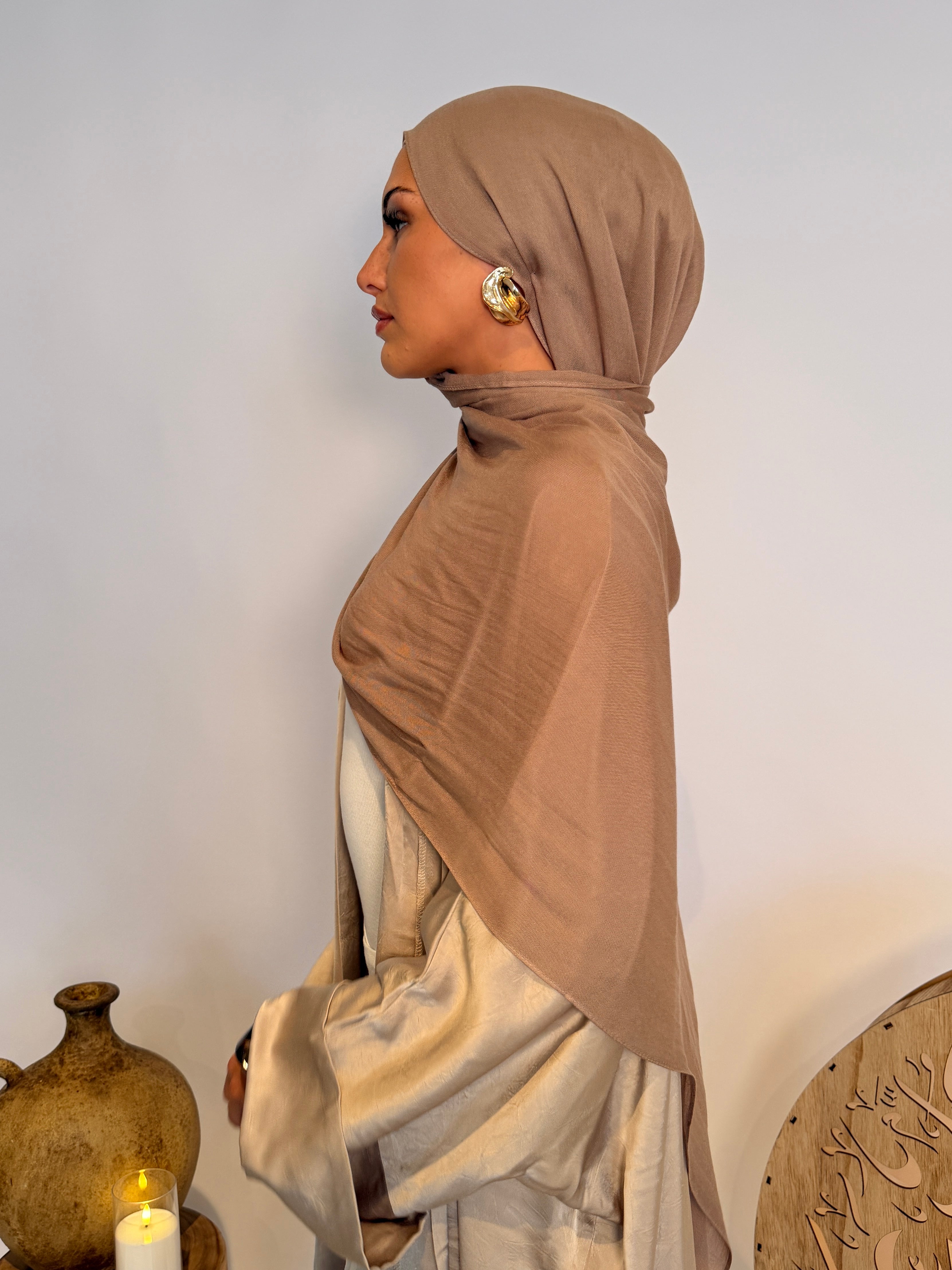 Latte - Luxe Modal Hijab Set