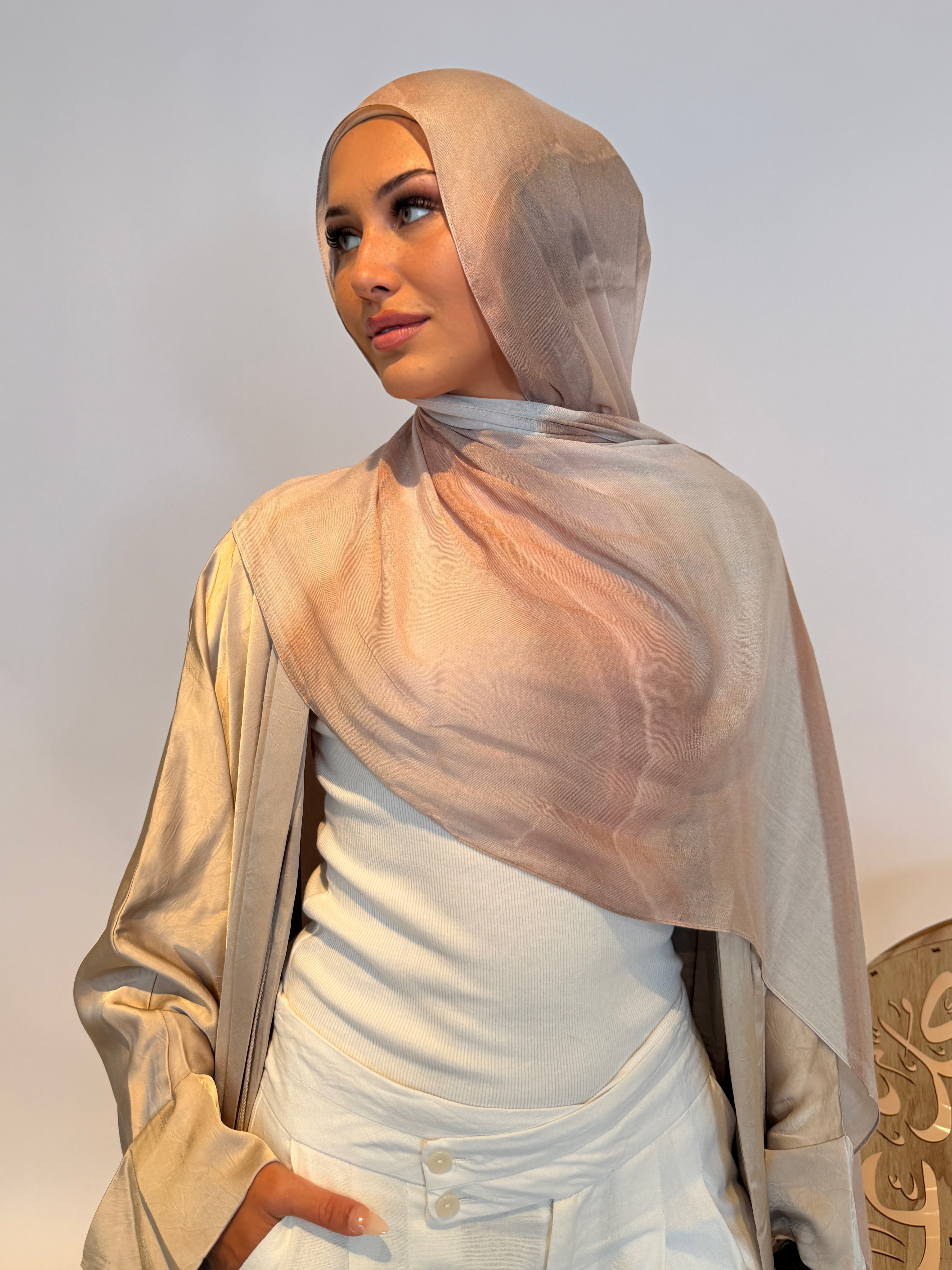 Sand Blush - Printed Modal Hijab