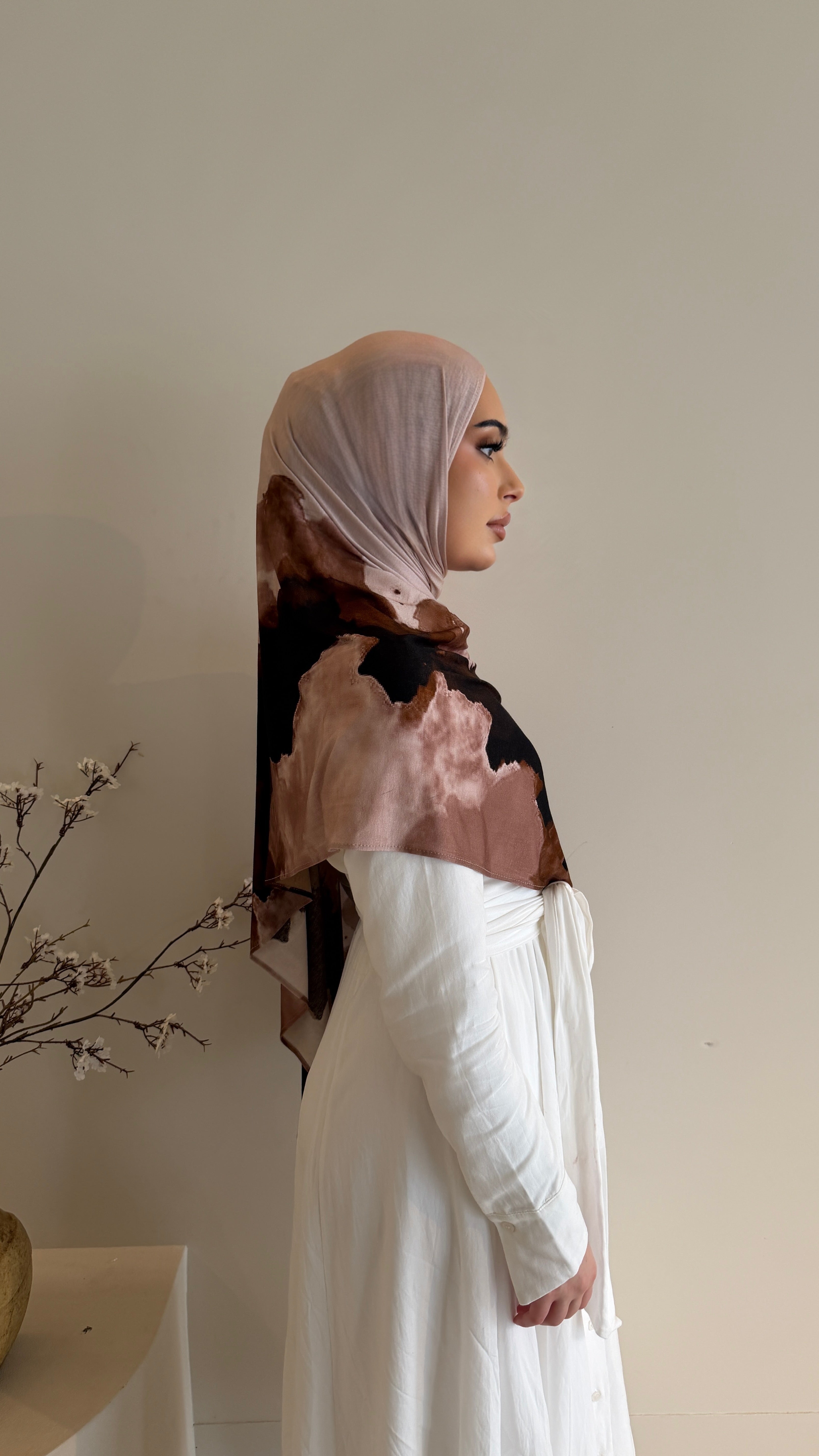 Mocha Ink Ombré - Printed Jersey