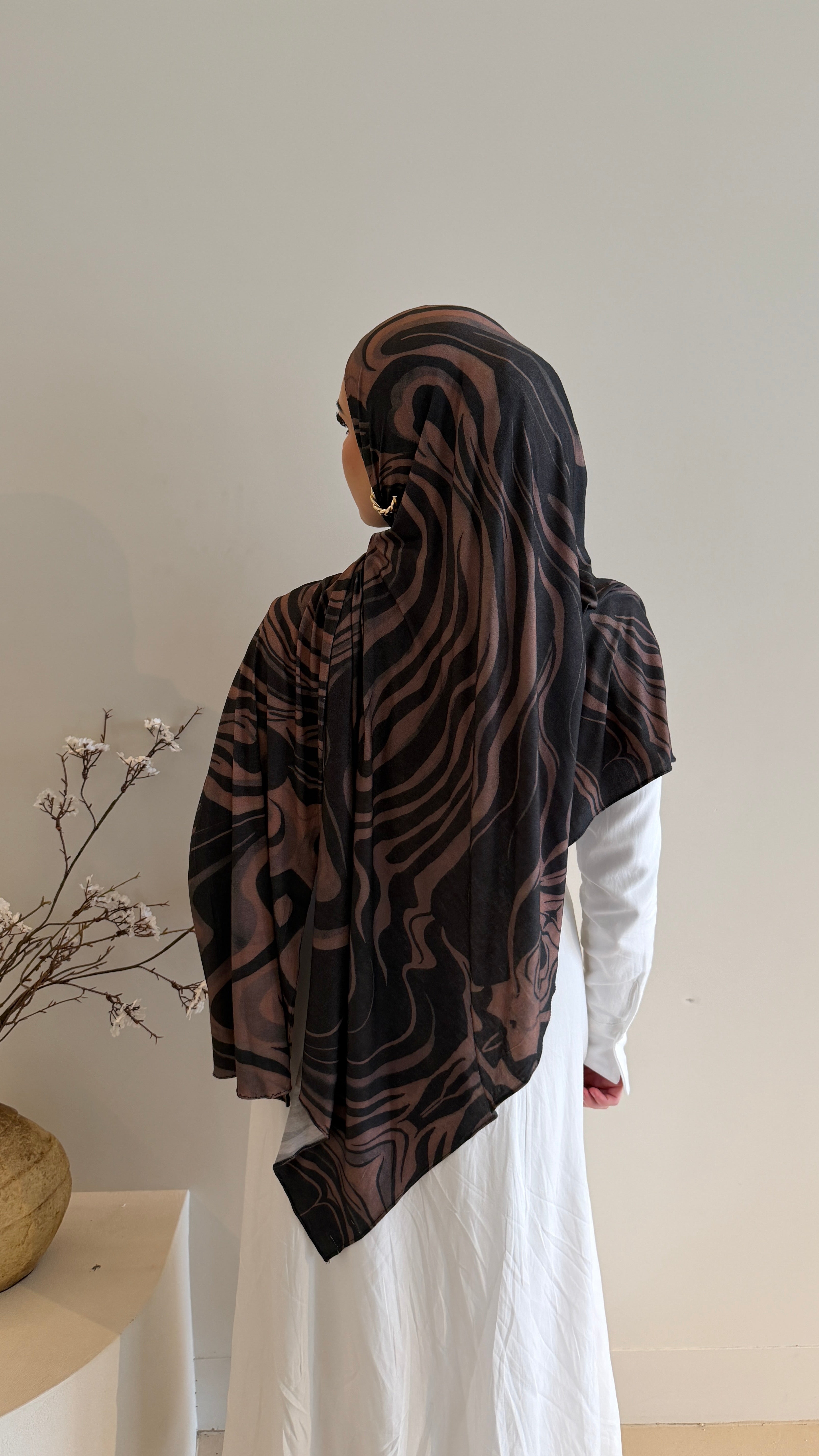 Toffee Swirl - Printed Jersey