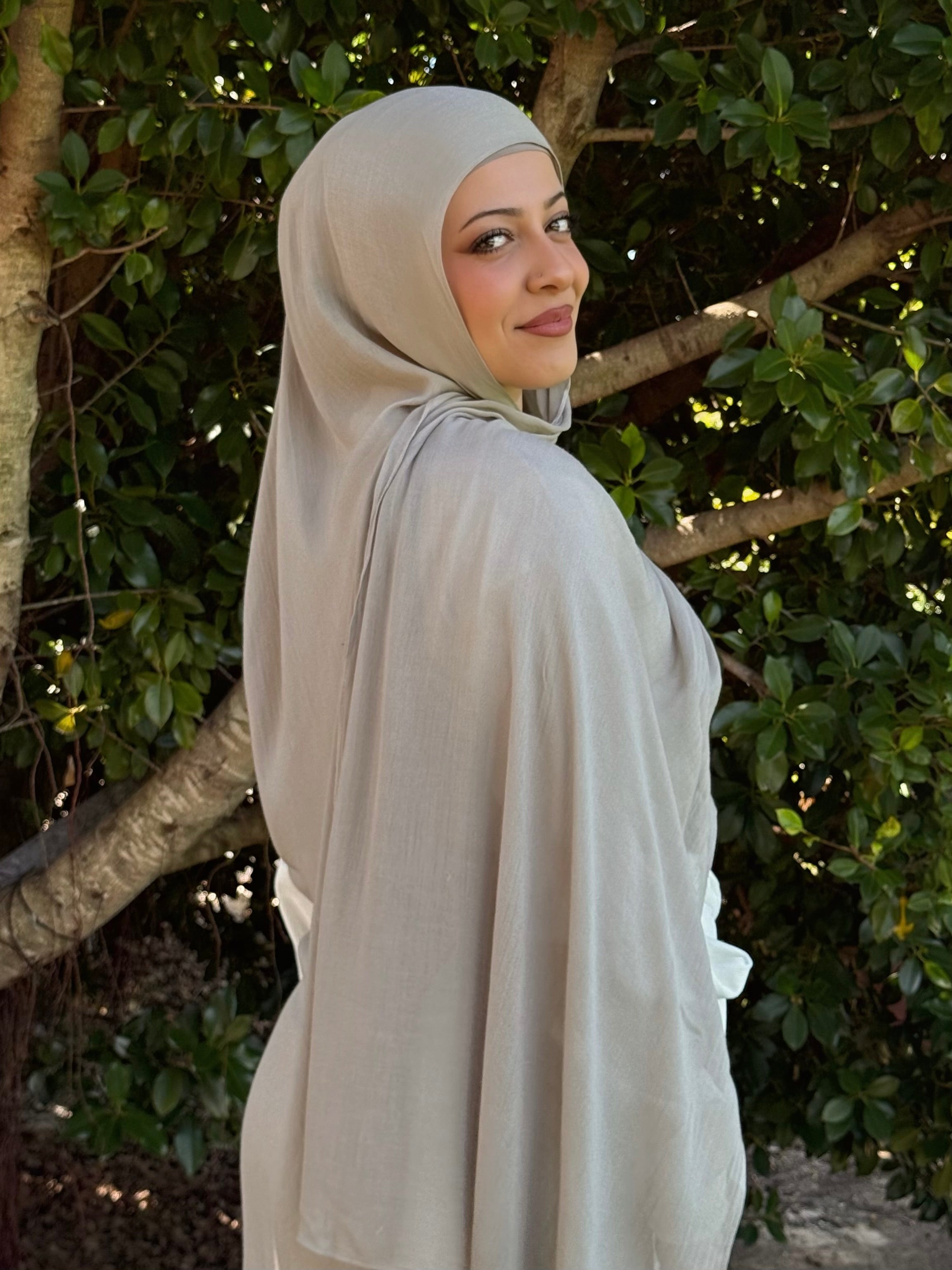 Oyster - Modal Hijab Set