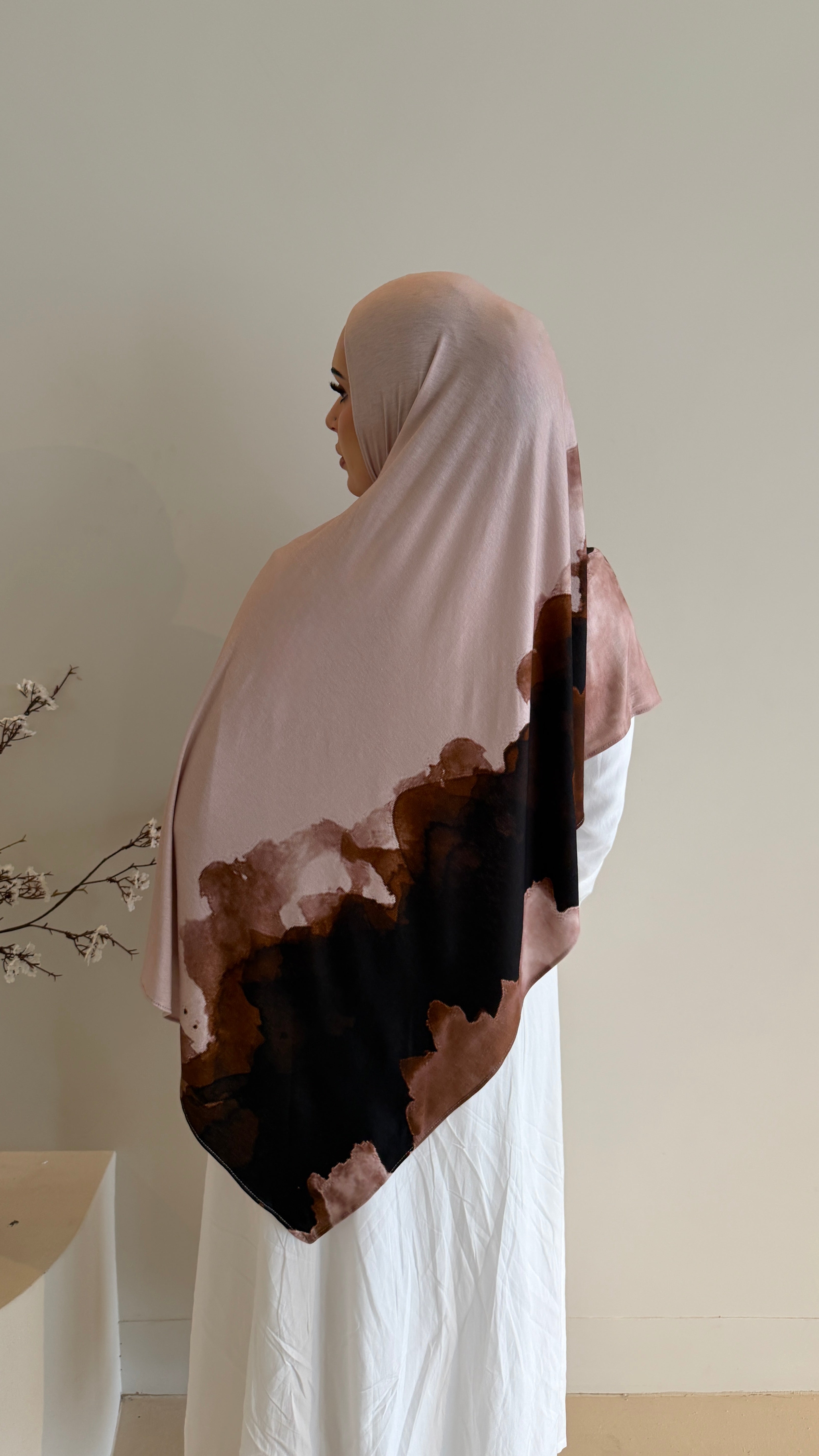 Mocha Ink Ombré - Printed Jersey