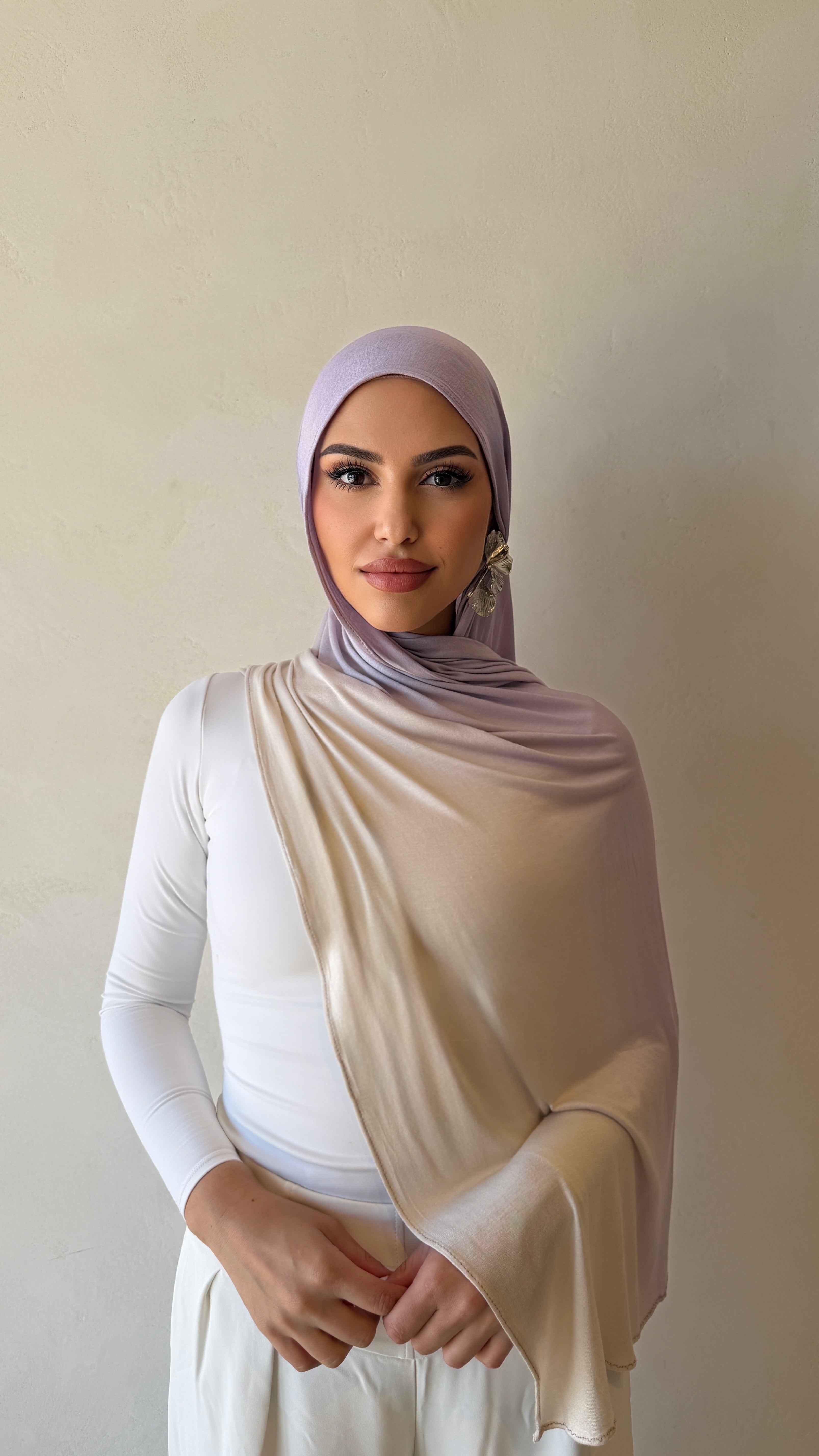 Lavender Ombré - Printed Jersey