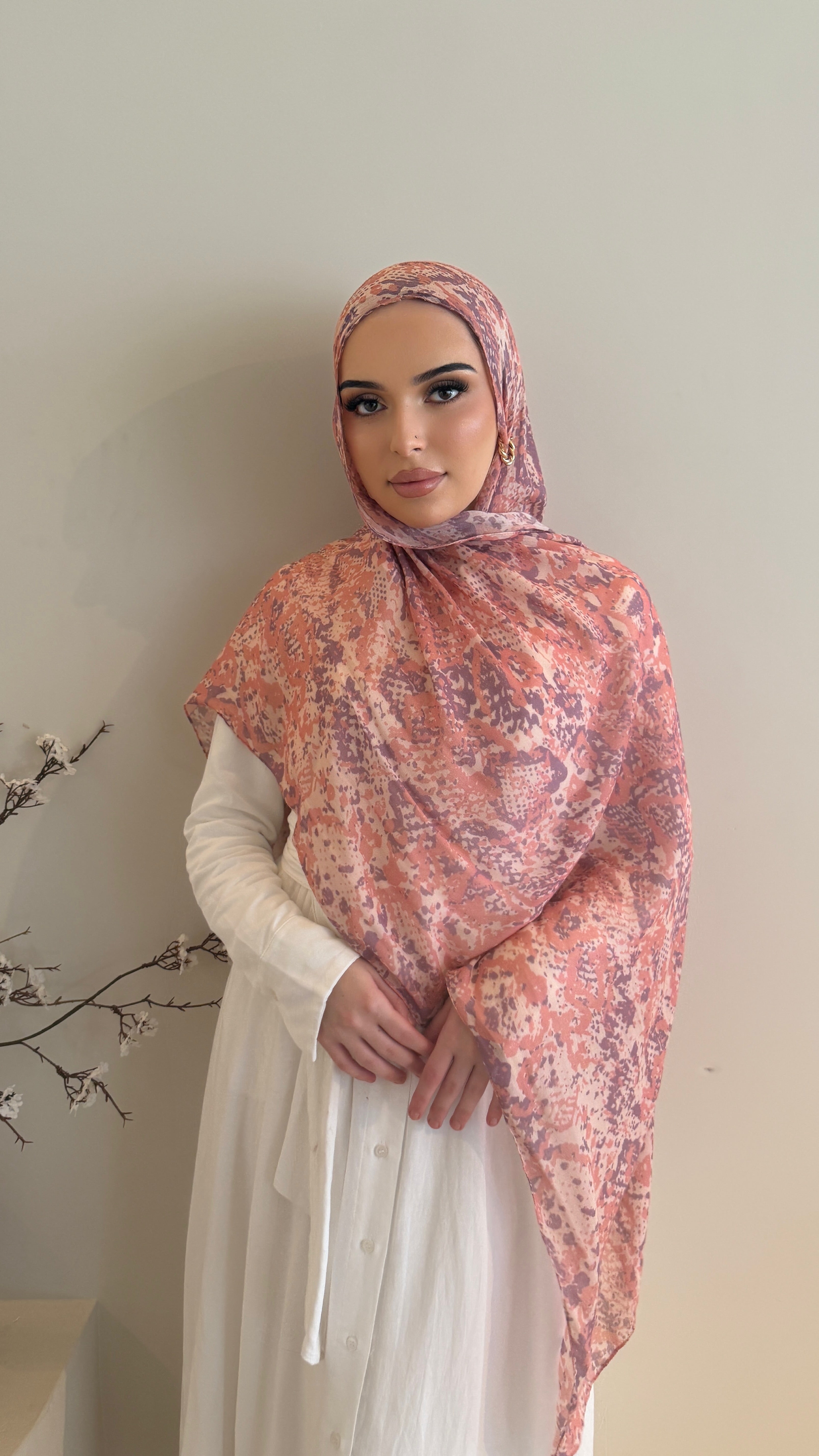 Pink Python - Printed Modal Hijab