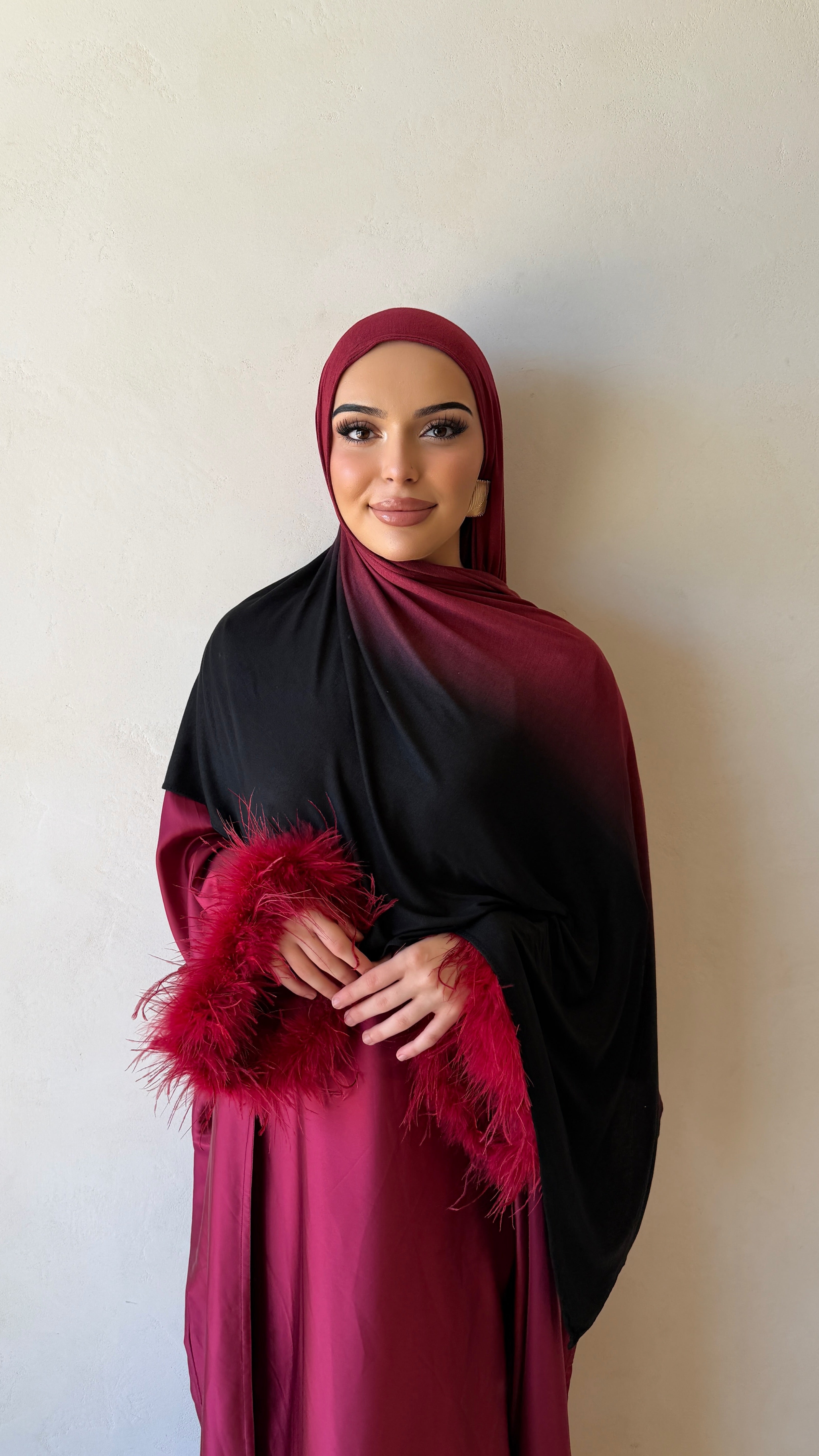 Rouge Ombré- Printed Jersey