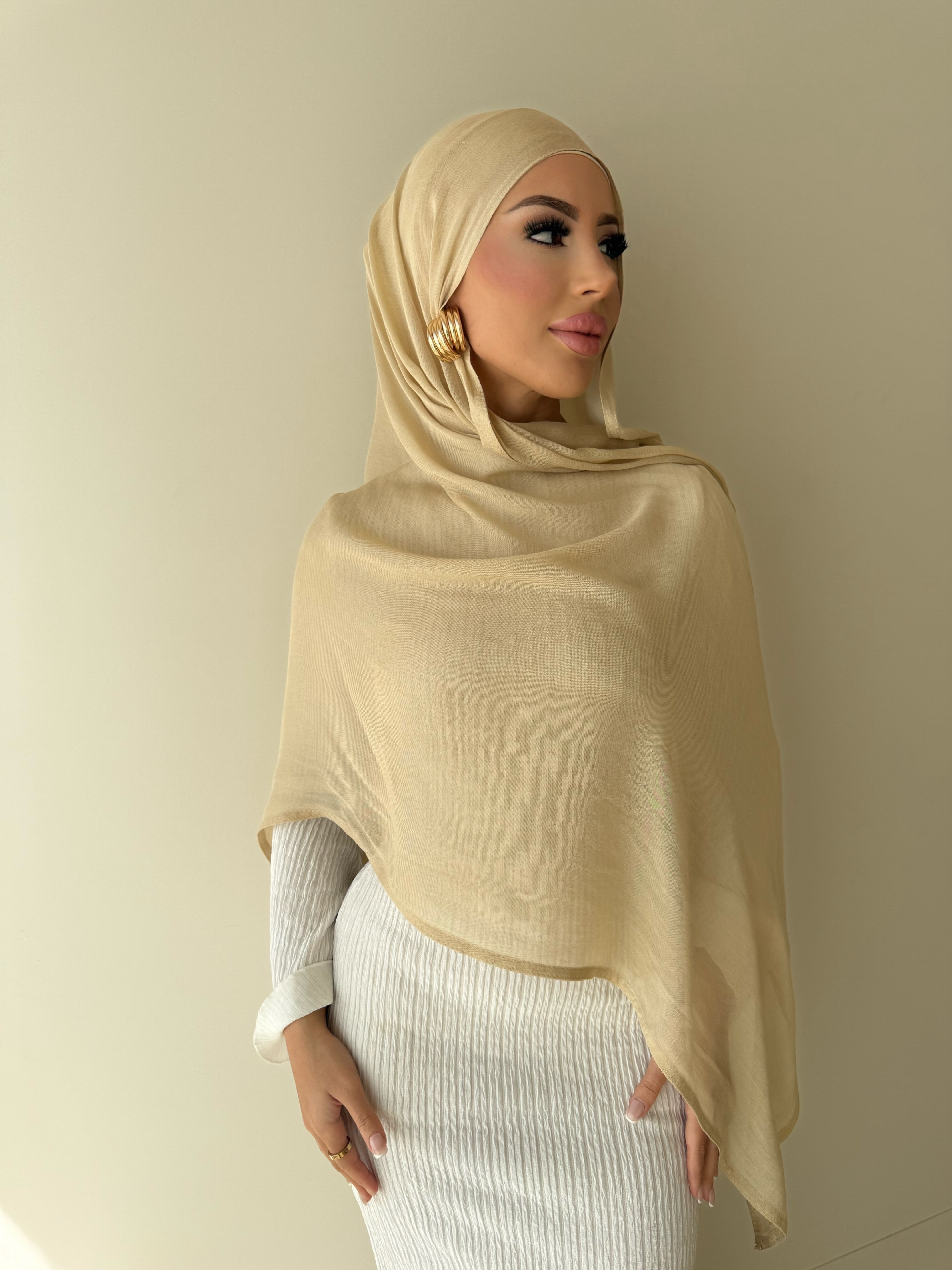 Oat  - Modal Hijab Set