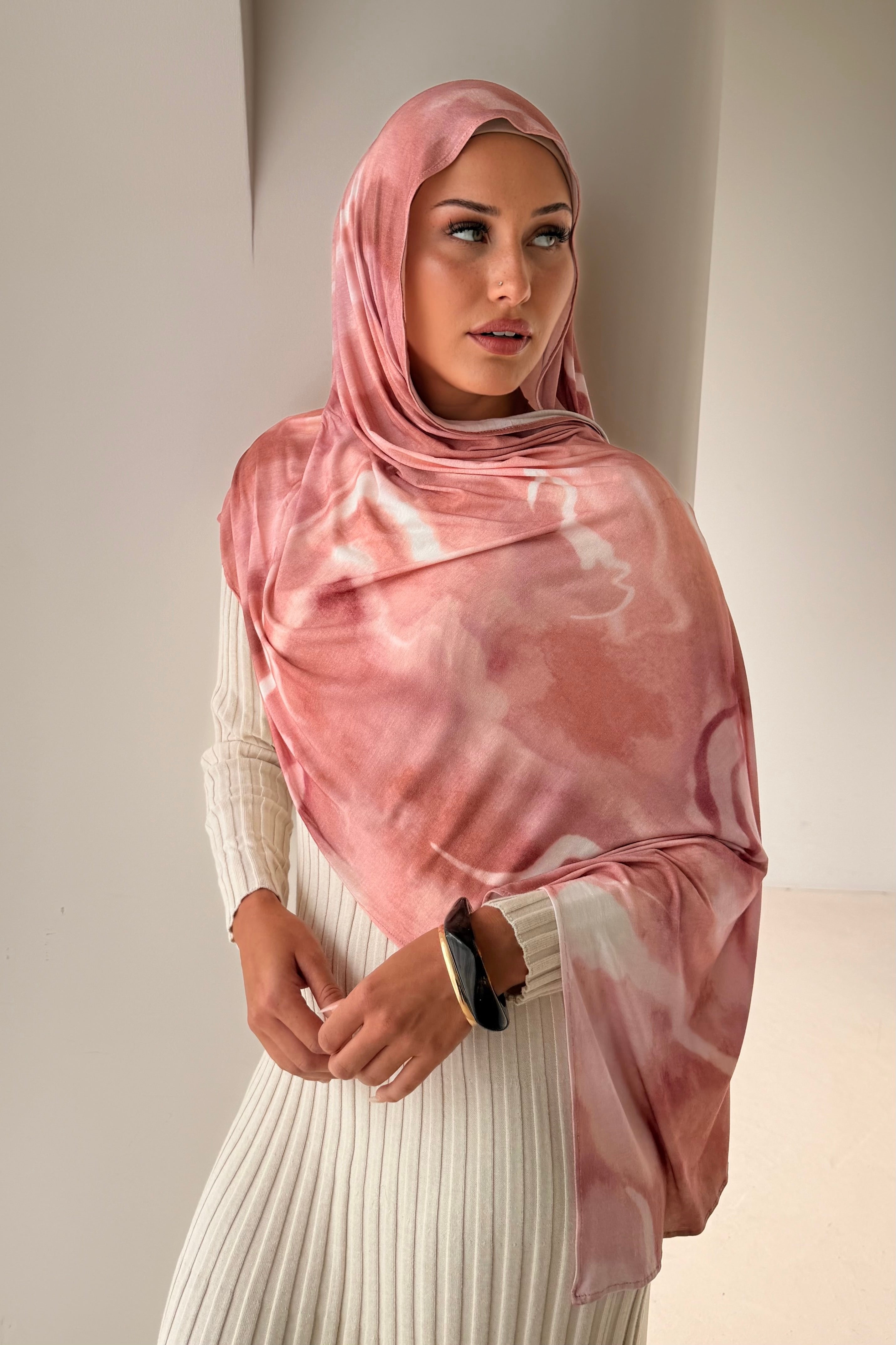 Blush Swirl - Printed Jersey