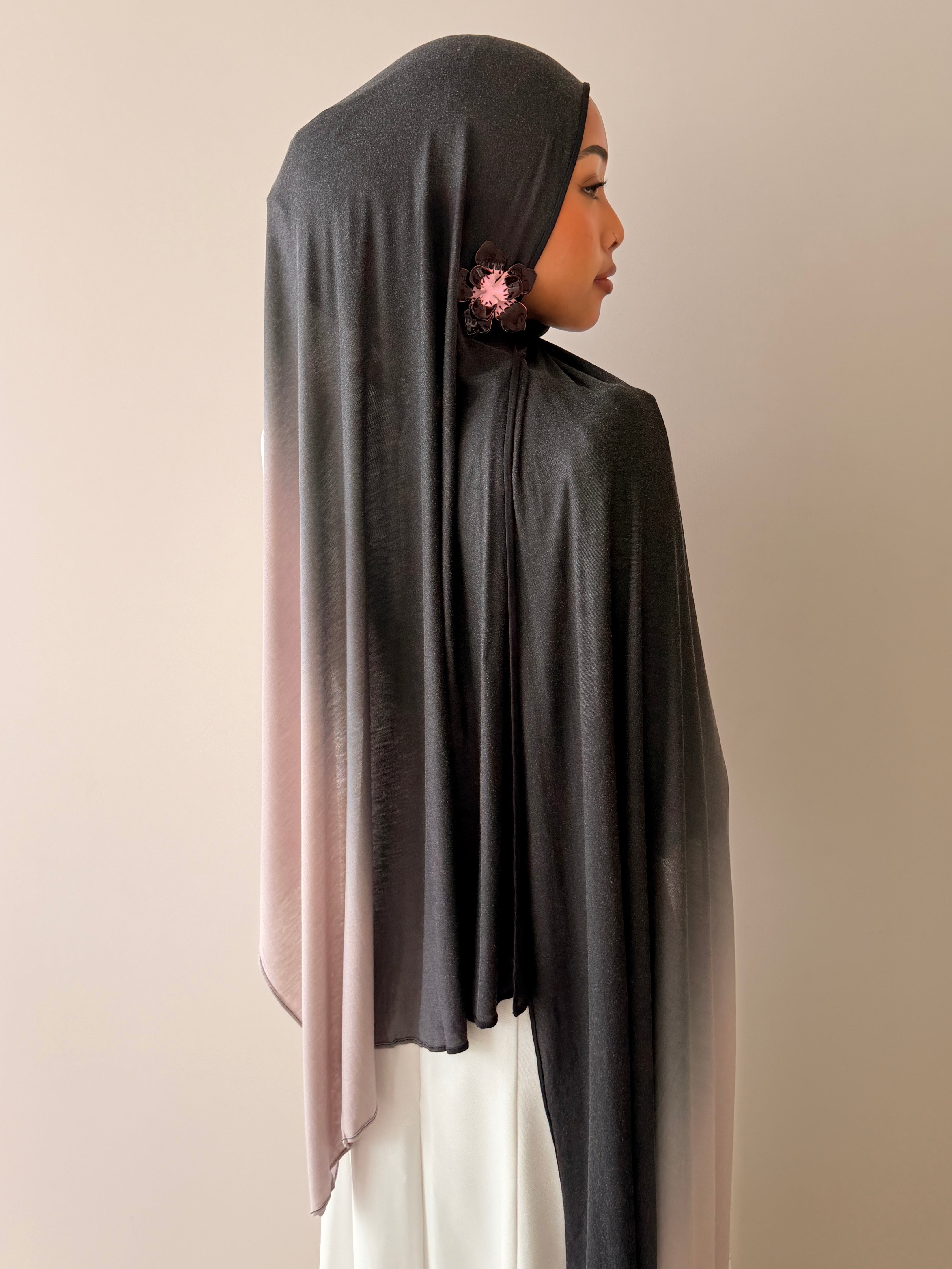Smoked Pearl Ombré - Printed Jersey