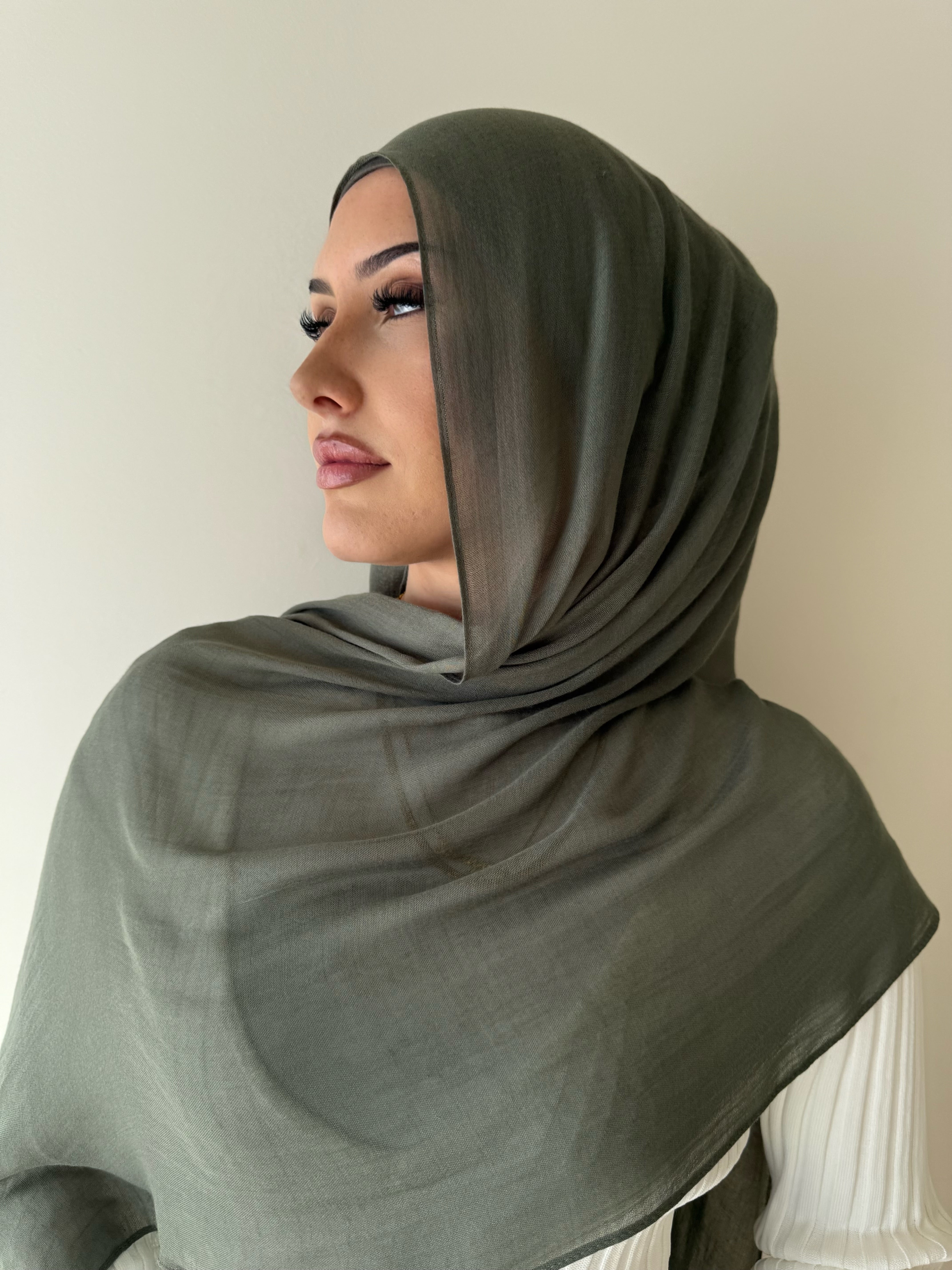Olive - Modal Hijab Set