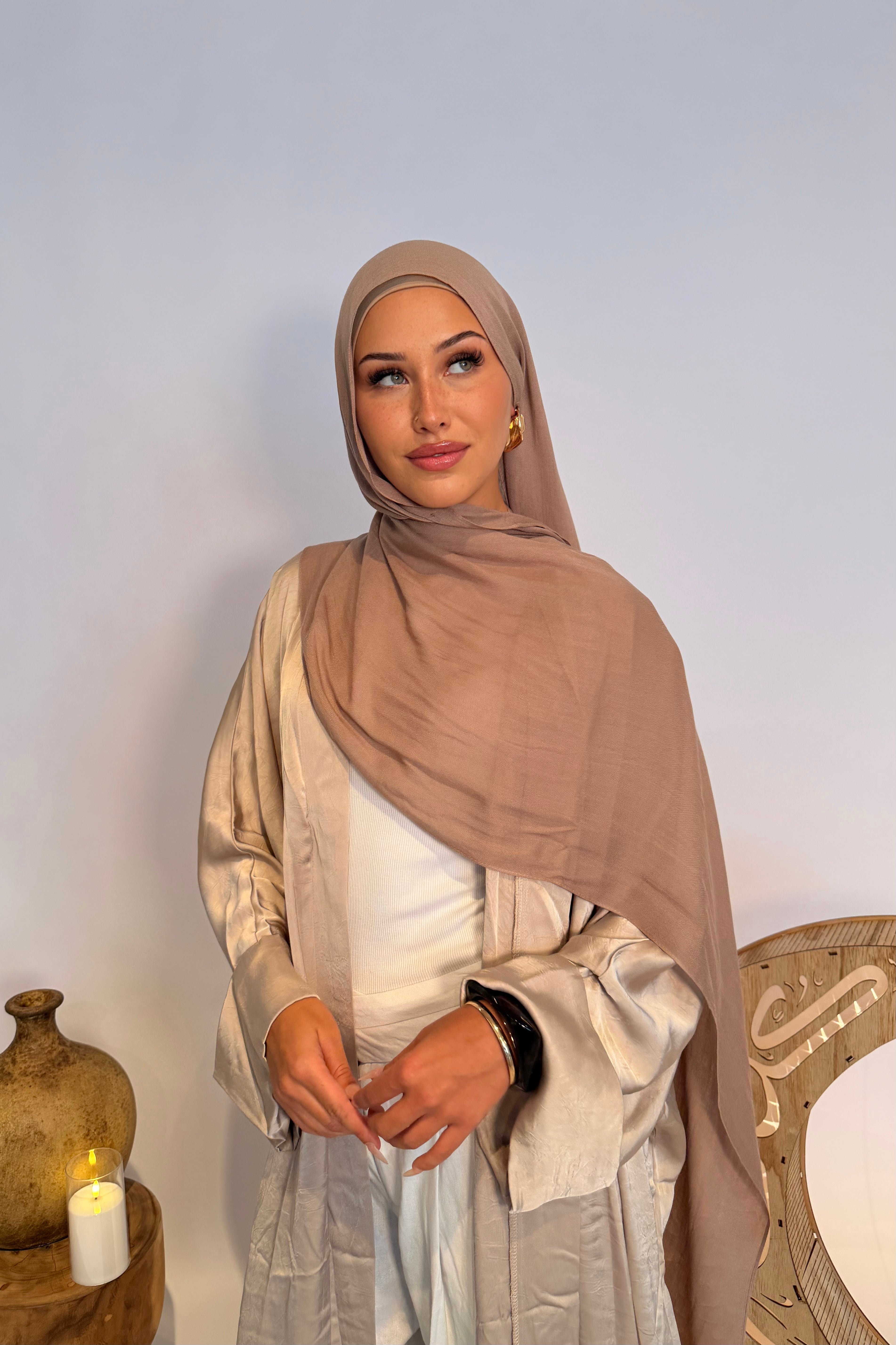 Latte - Luxe Modal Hijab Set