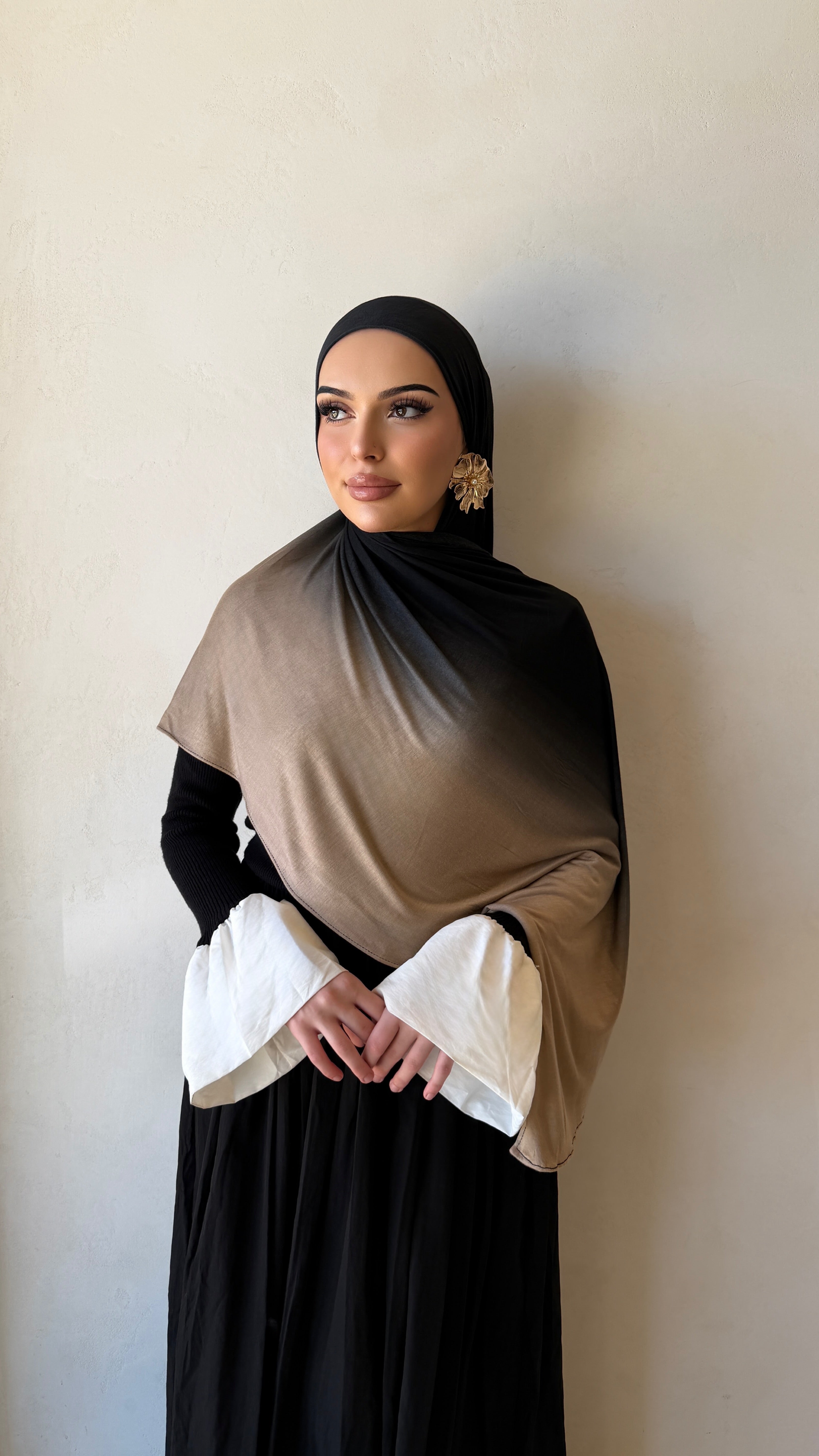 Creme Brulee Ombré - Printed Jersey