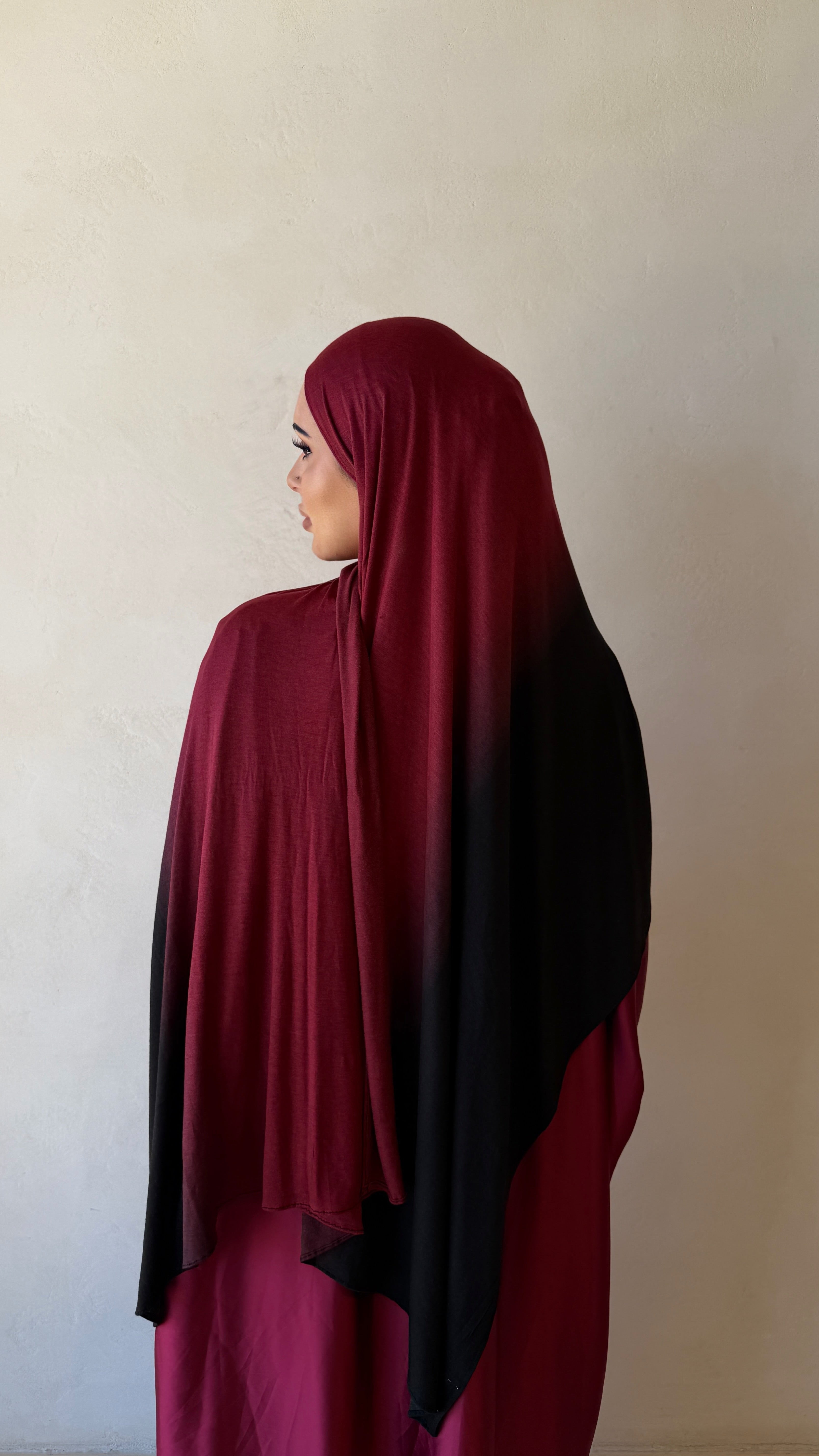 Rouge Ombré - Printed Jersey