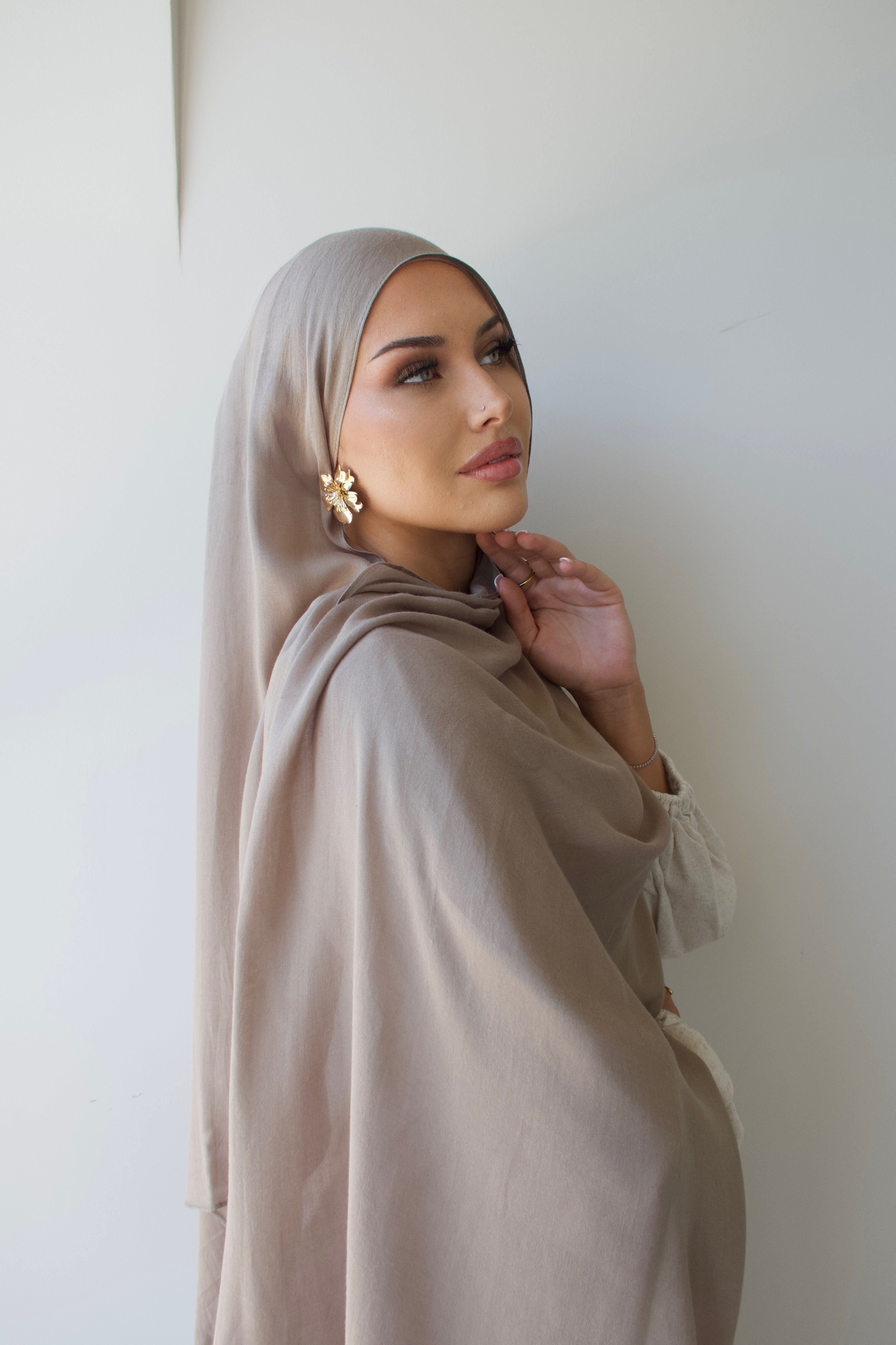 Khaki - Luxe Modal Hijab Set