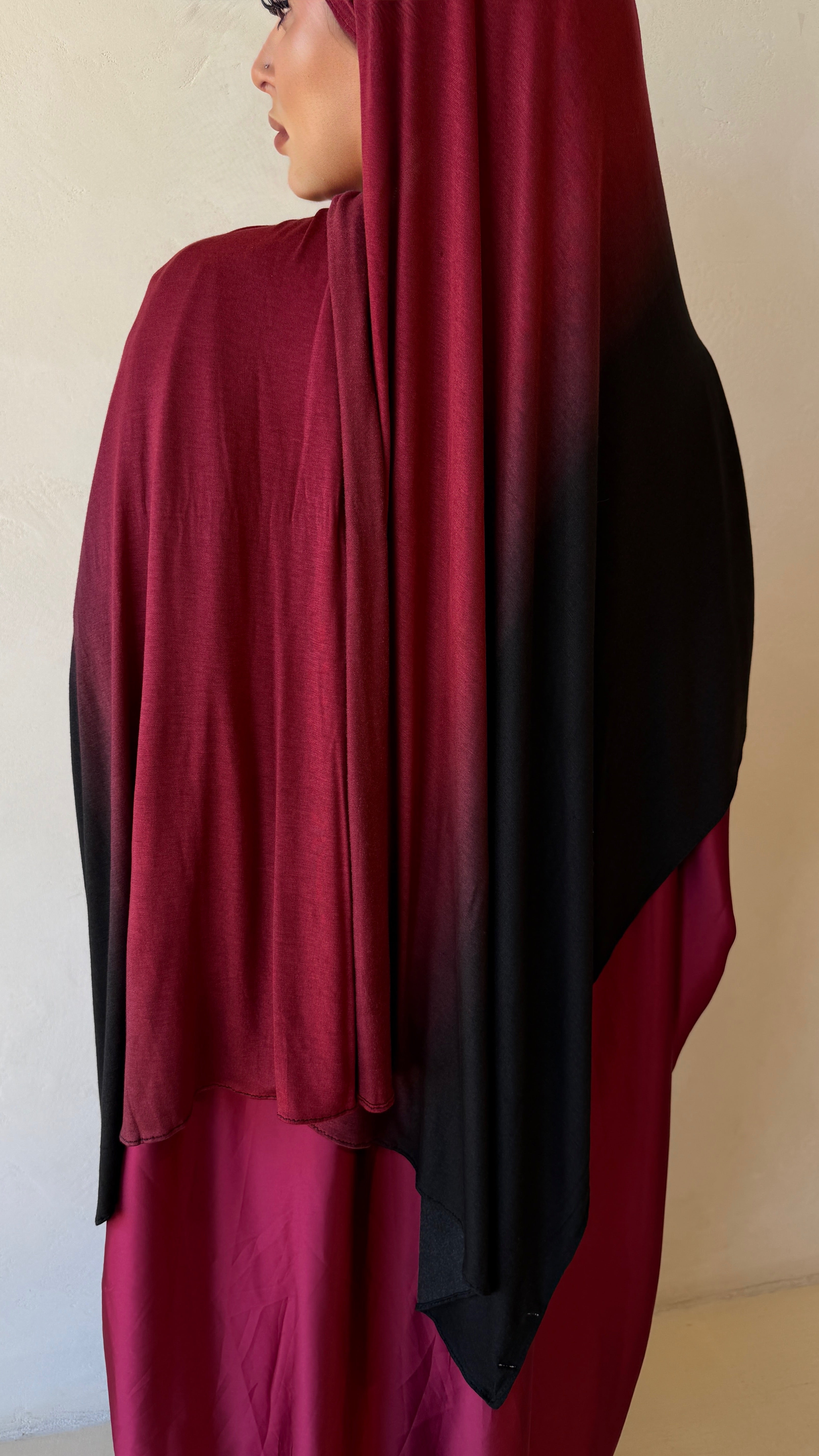 Rouge Ombré - Printed Jersey