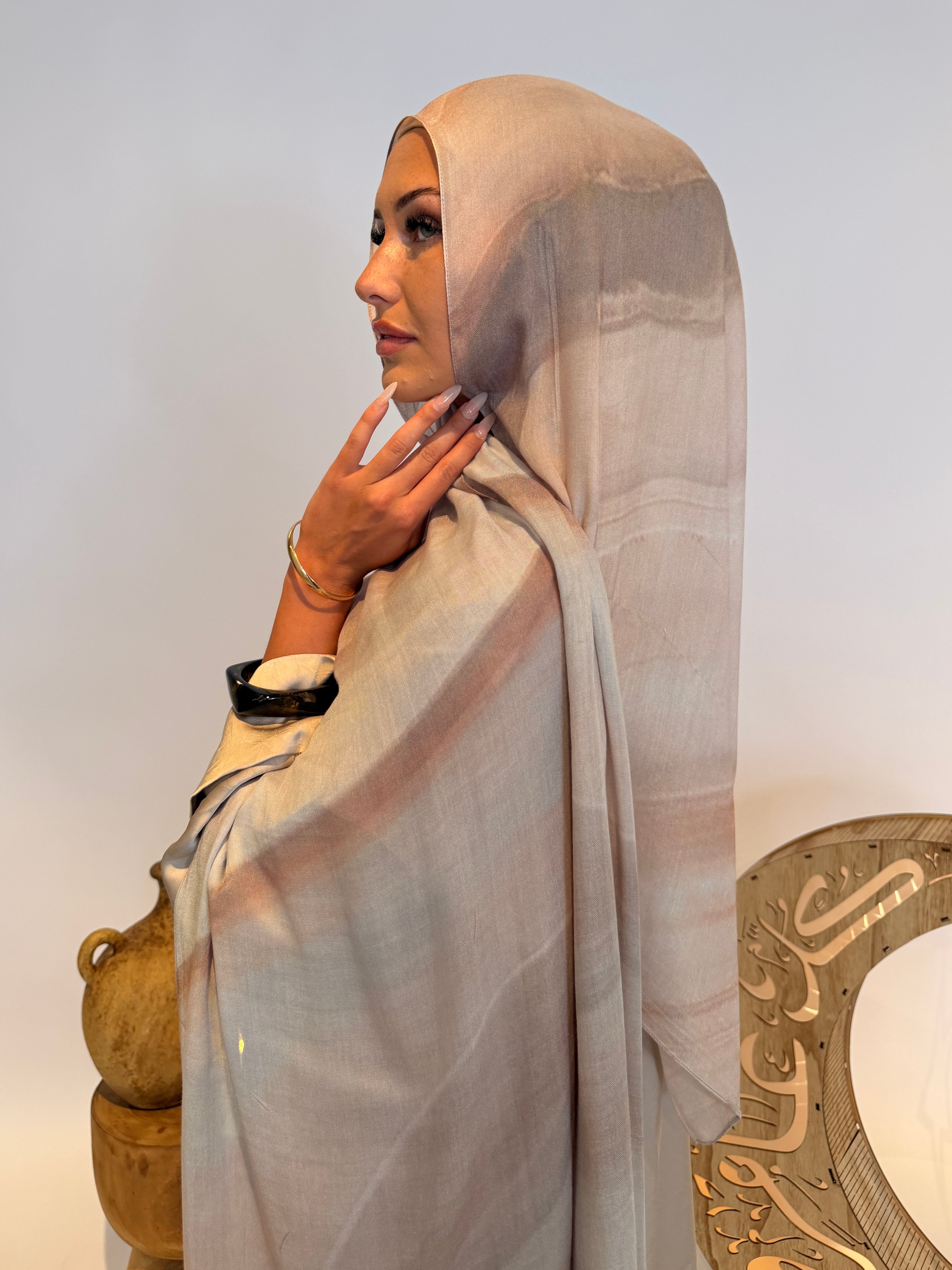 Sand Blush - Printed Modal Hijab