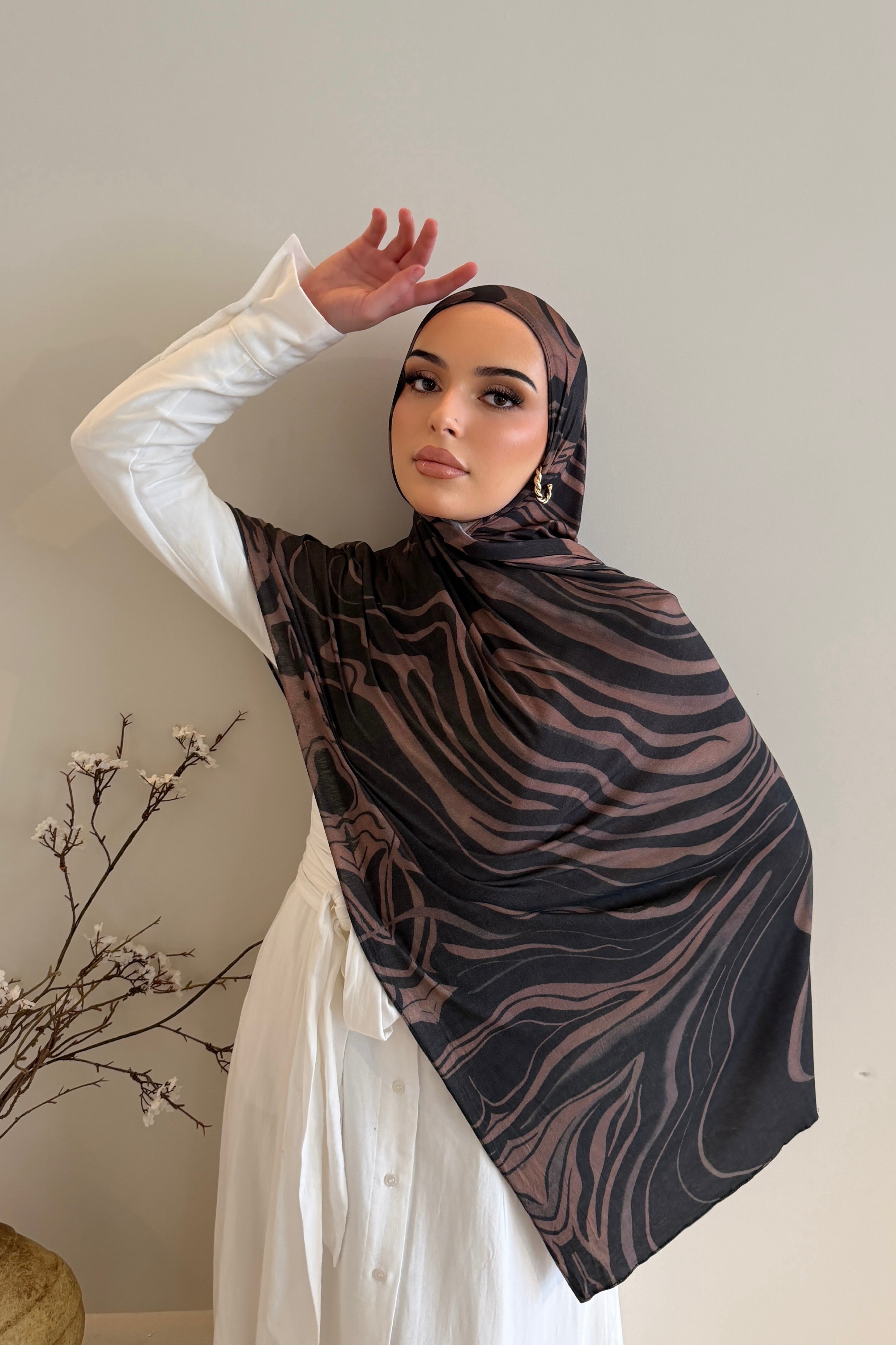 Toffee Swirl - Printed Jersey