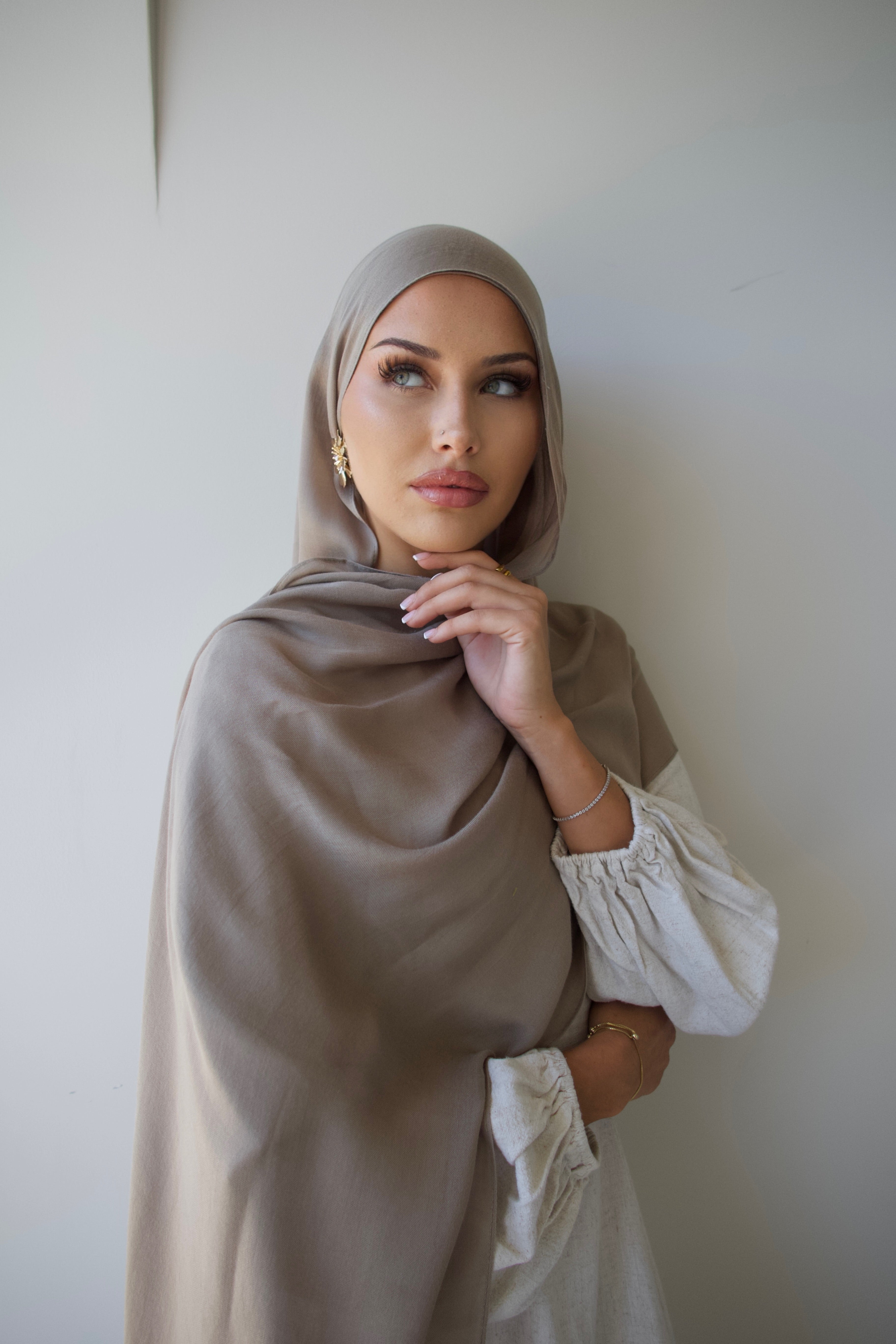 Khaki - Luxe Modal Hijab Set