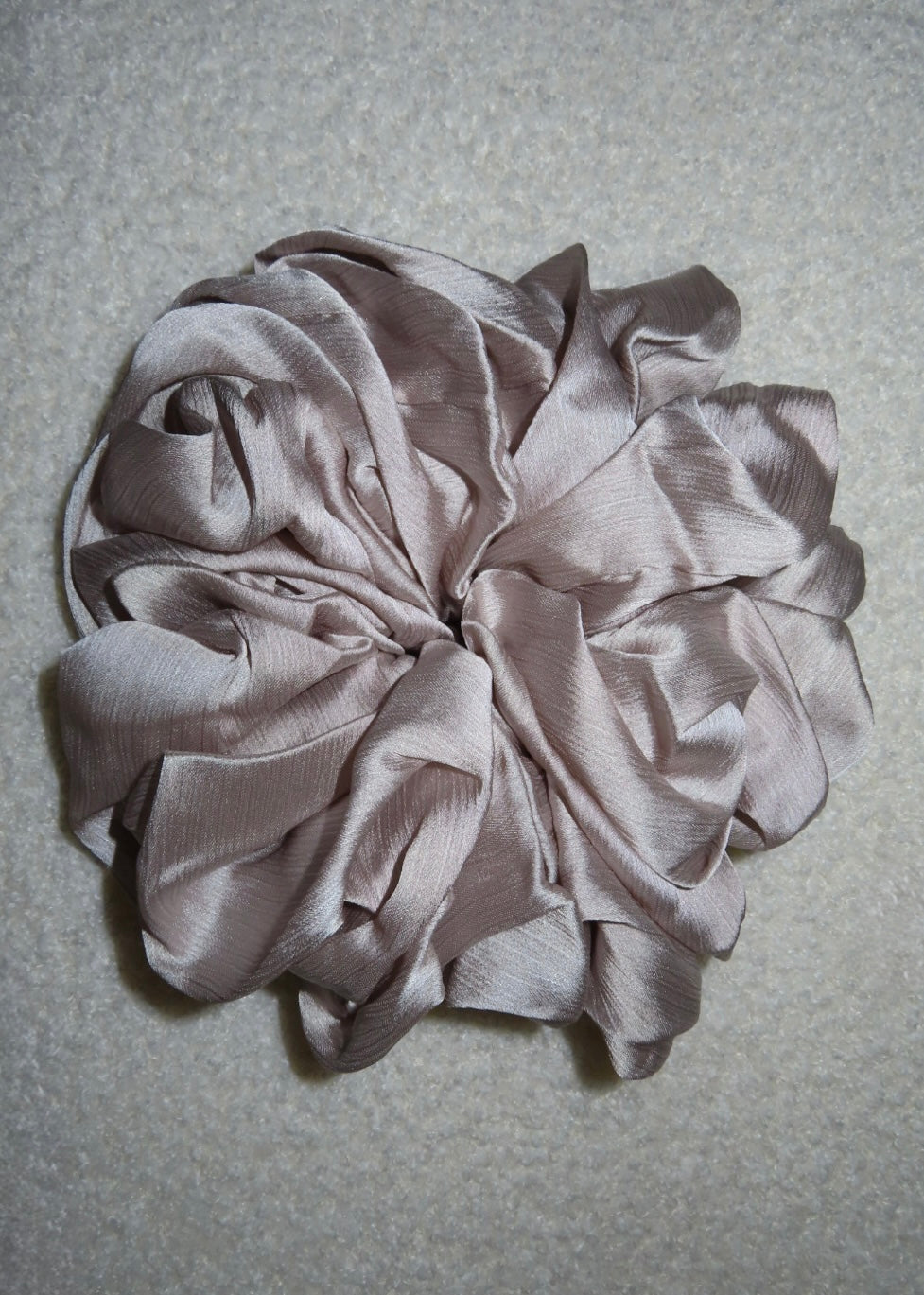 Cream Satin scrunchies
