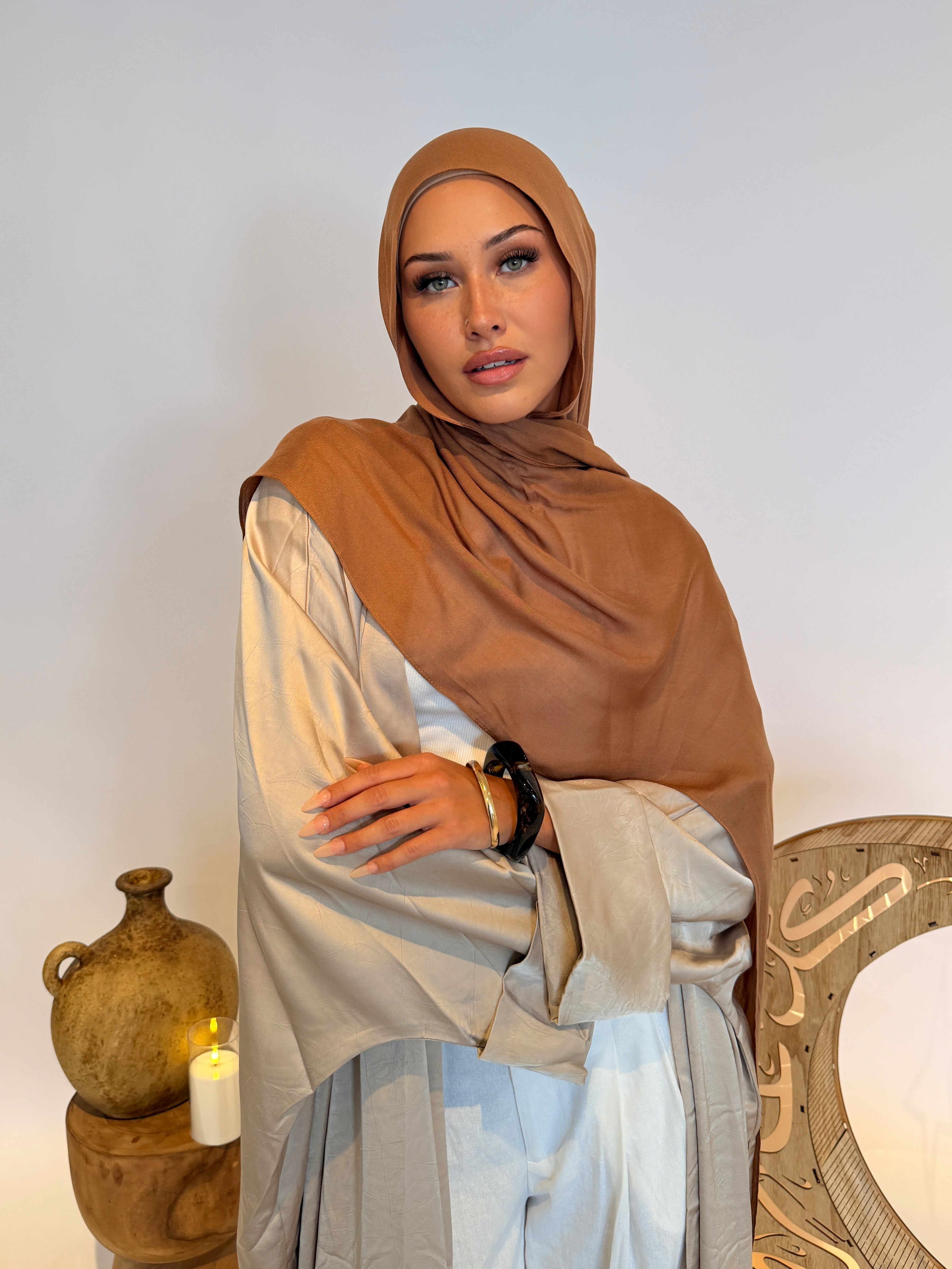 Cinnamon Bun - Luxe Modal Hijab Set