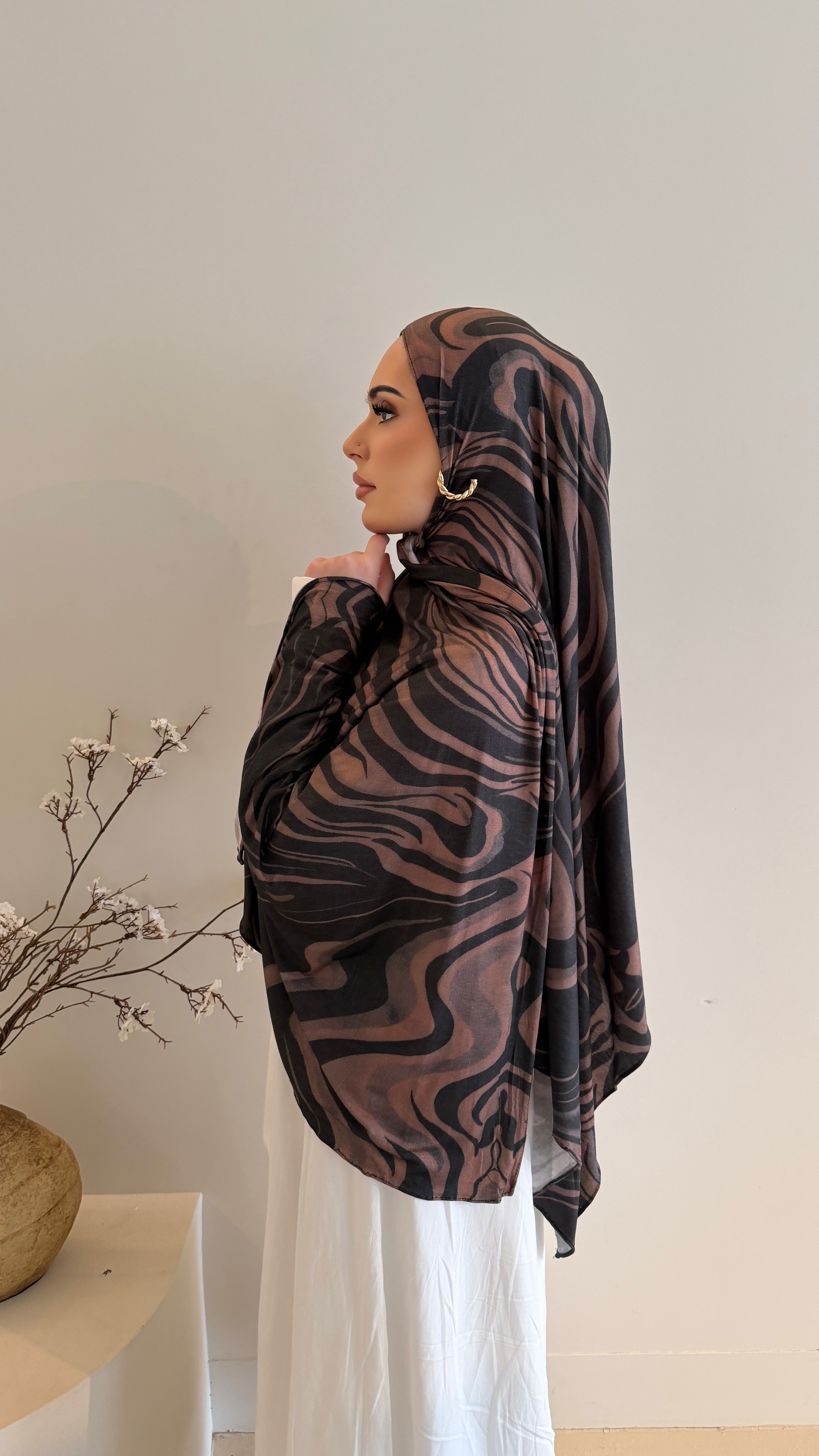 Toffee Swirl - Printed Jersey