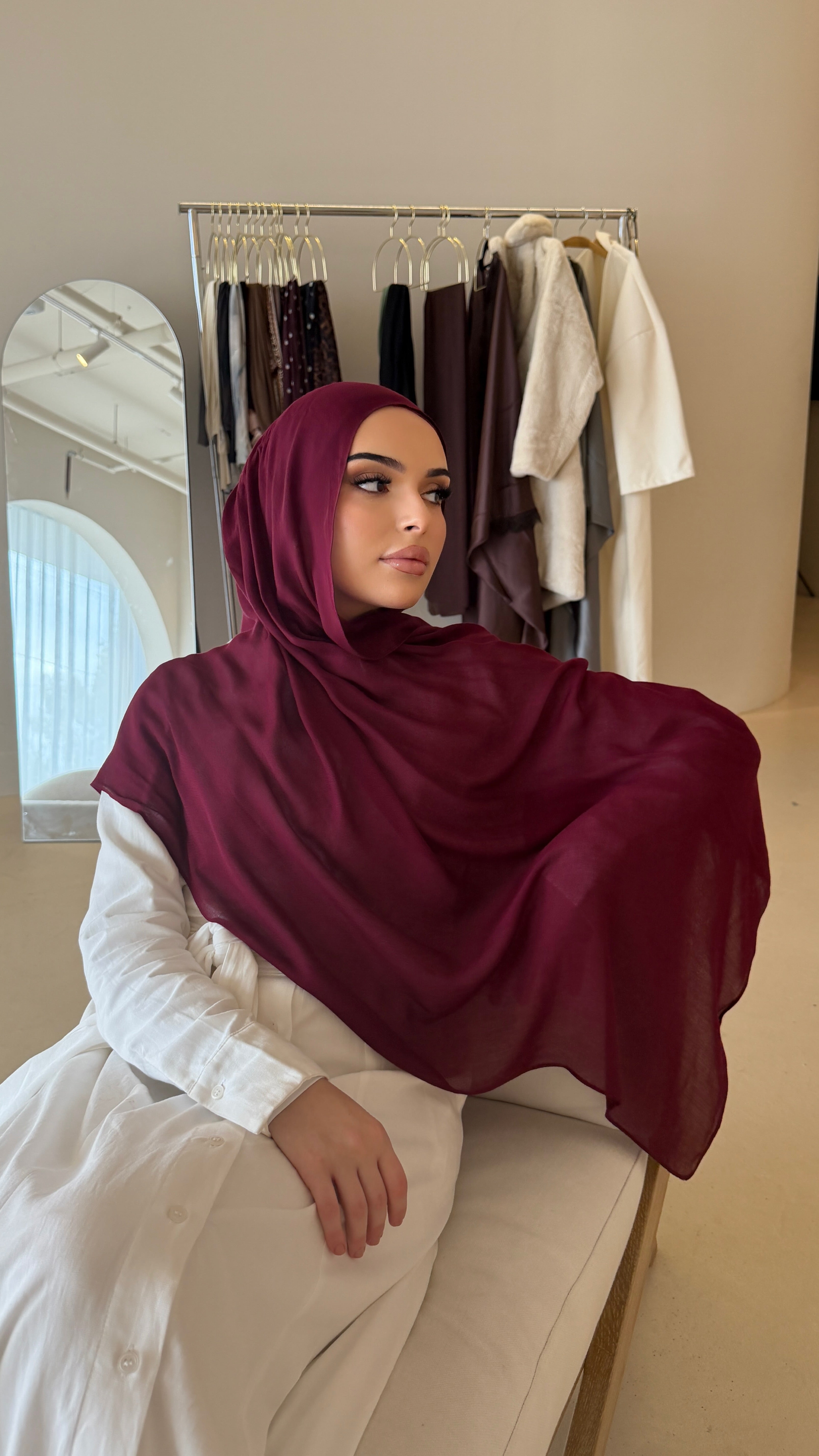 Plum - Luxe Modal Hijab Set