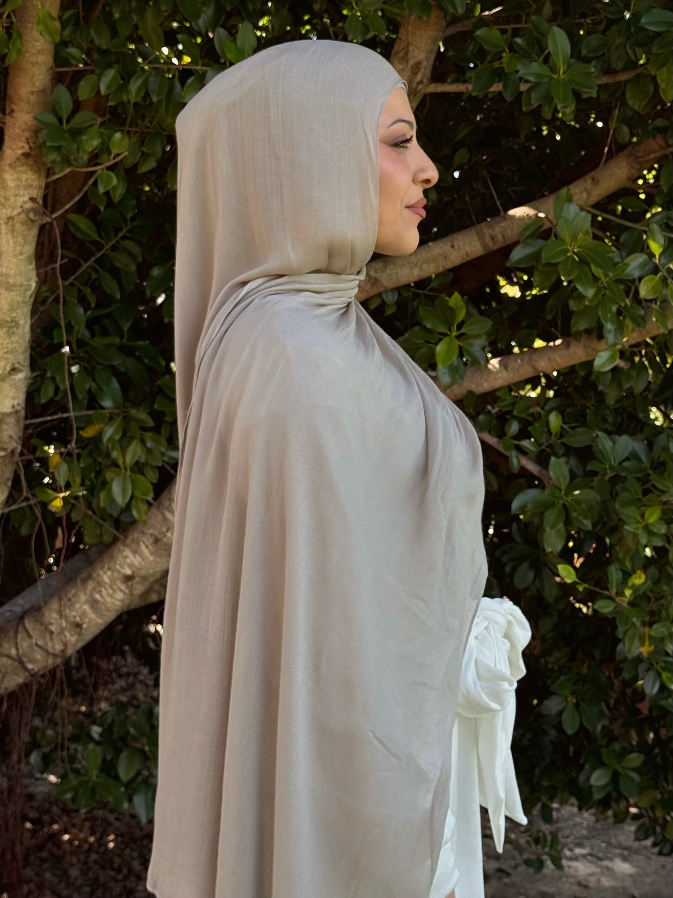 Oyster - Modal Hijab Set