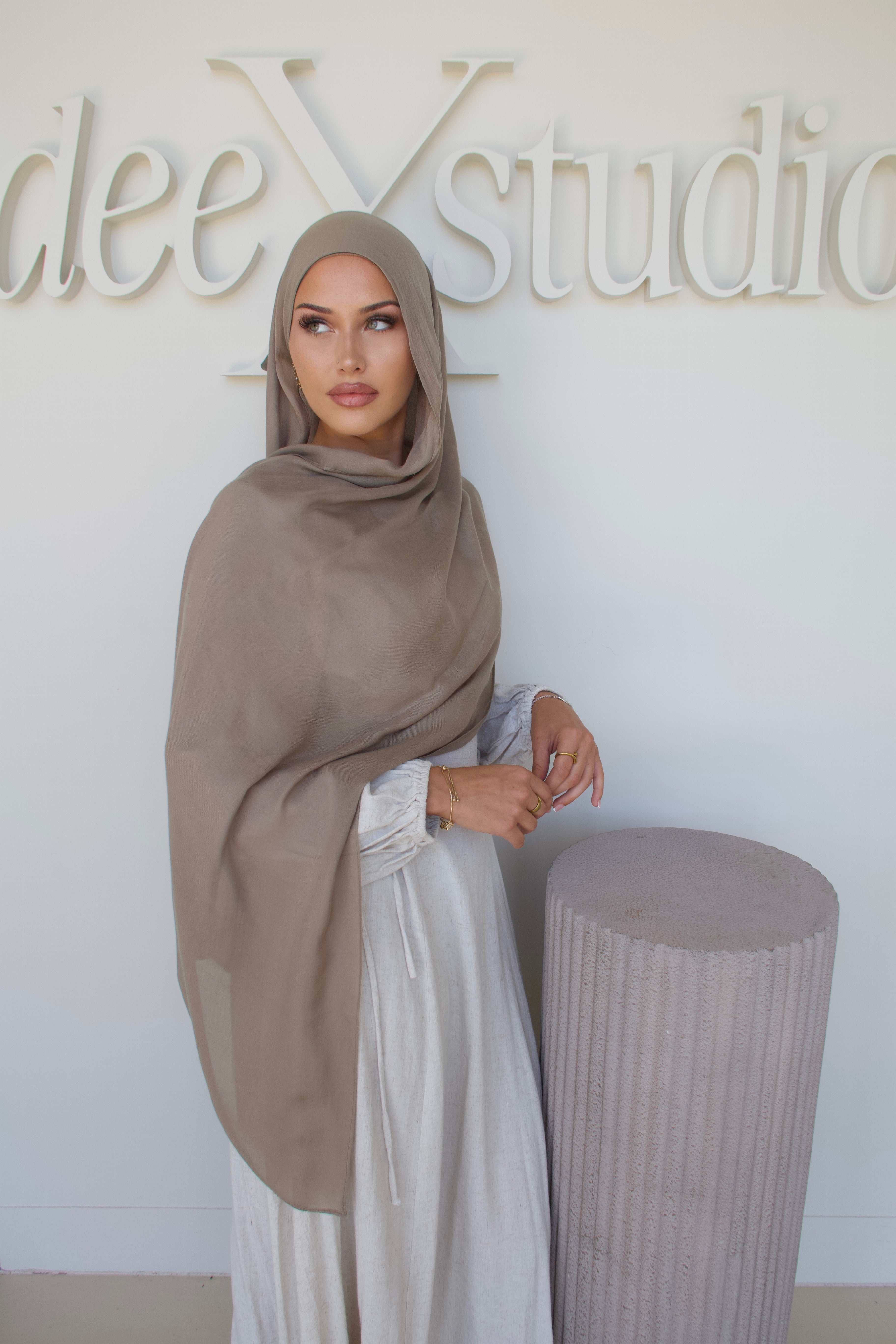 Khaki - Luxe Modal Hijab Set