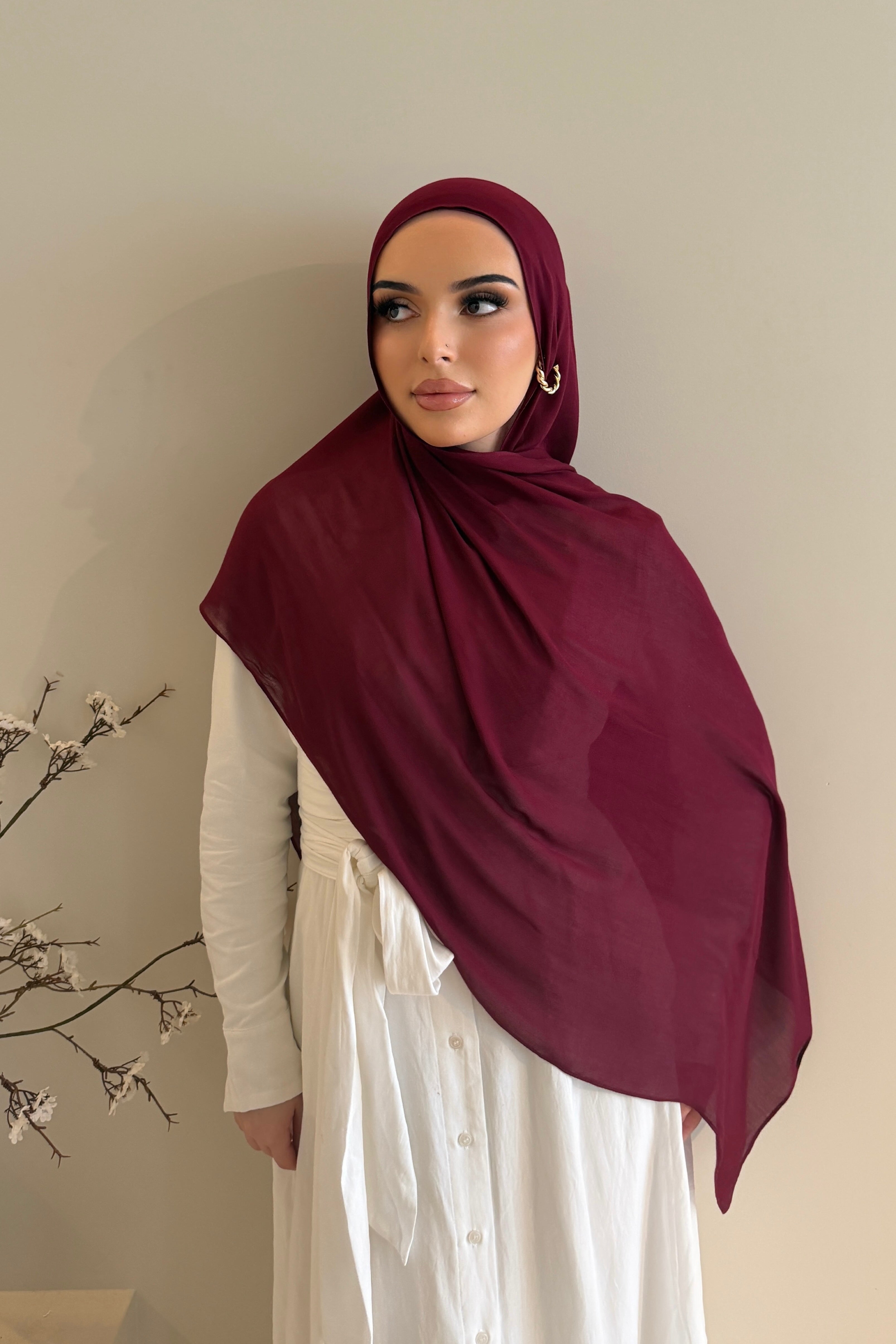 Plum - Luxe Modal Hijab Set