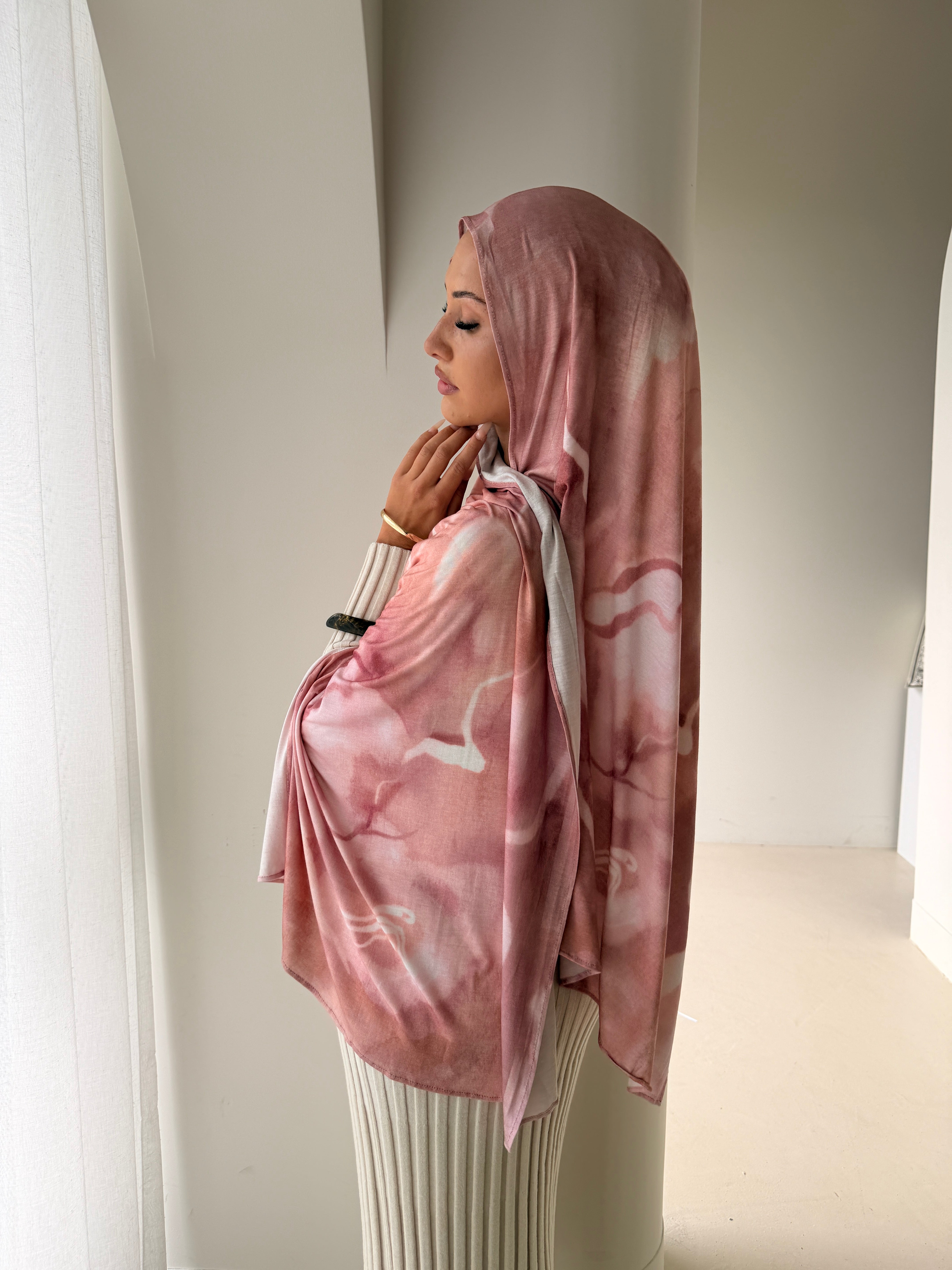 Blush Swirl - Printed Jersey
