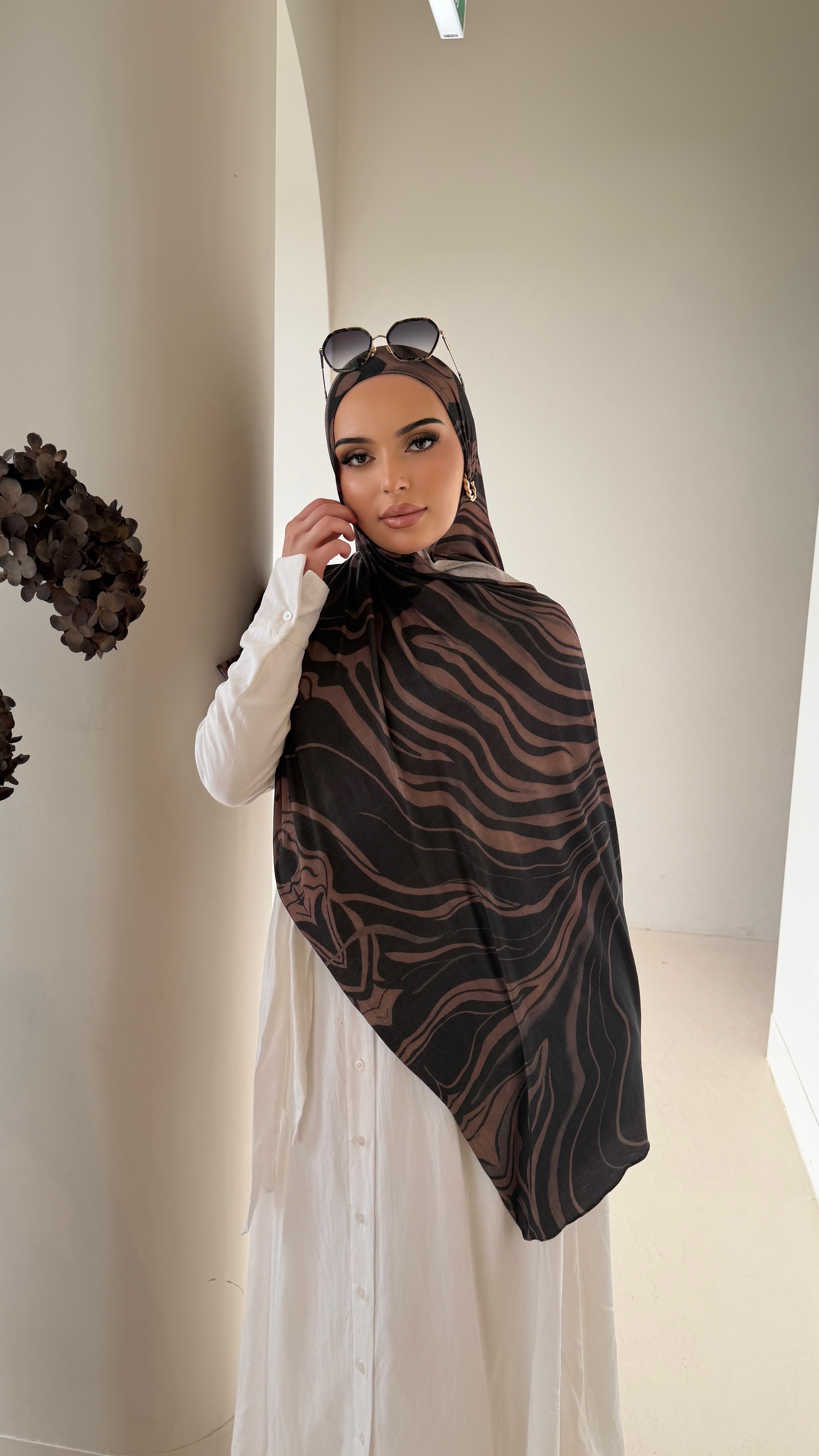 Toffee Swirl - Printed Jersey